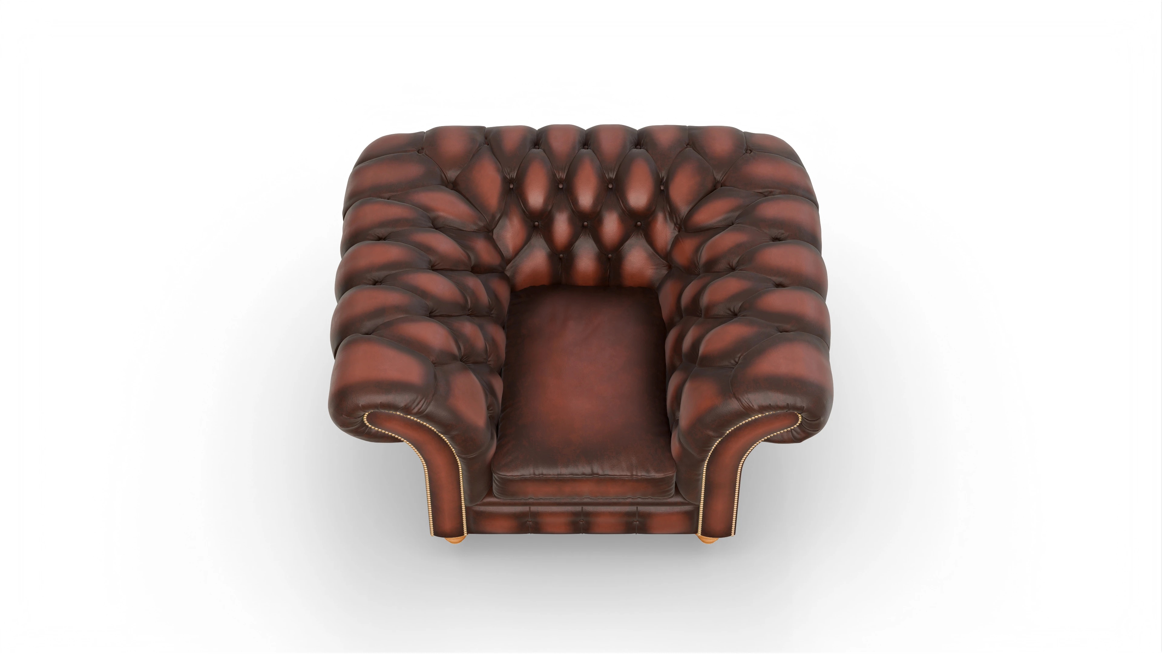 Ansicht des Produktes Knightsbridge Sessel in Leder rot