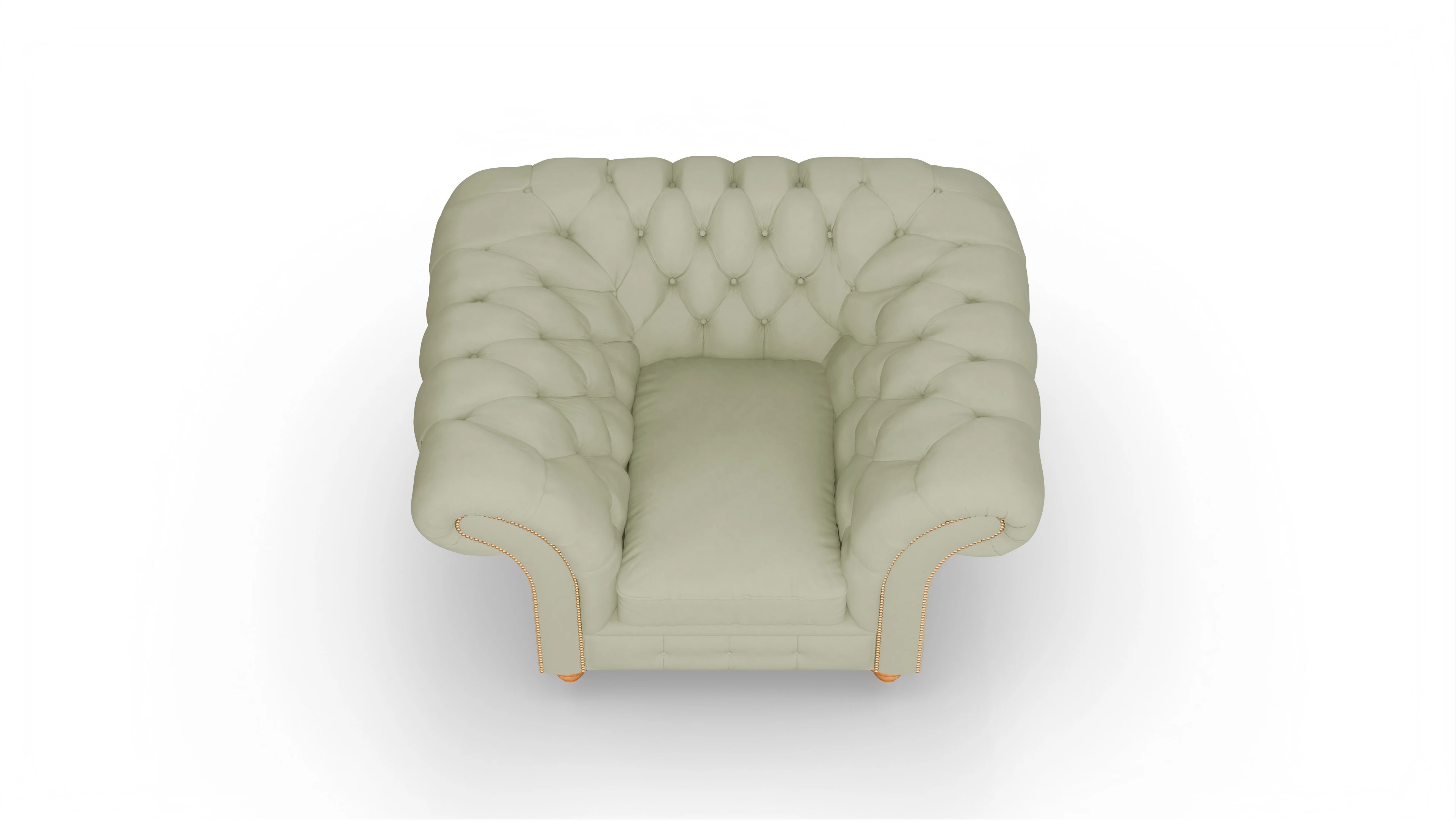 Ansicht des Produktes Knightsbridge Sessel in Leder grün