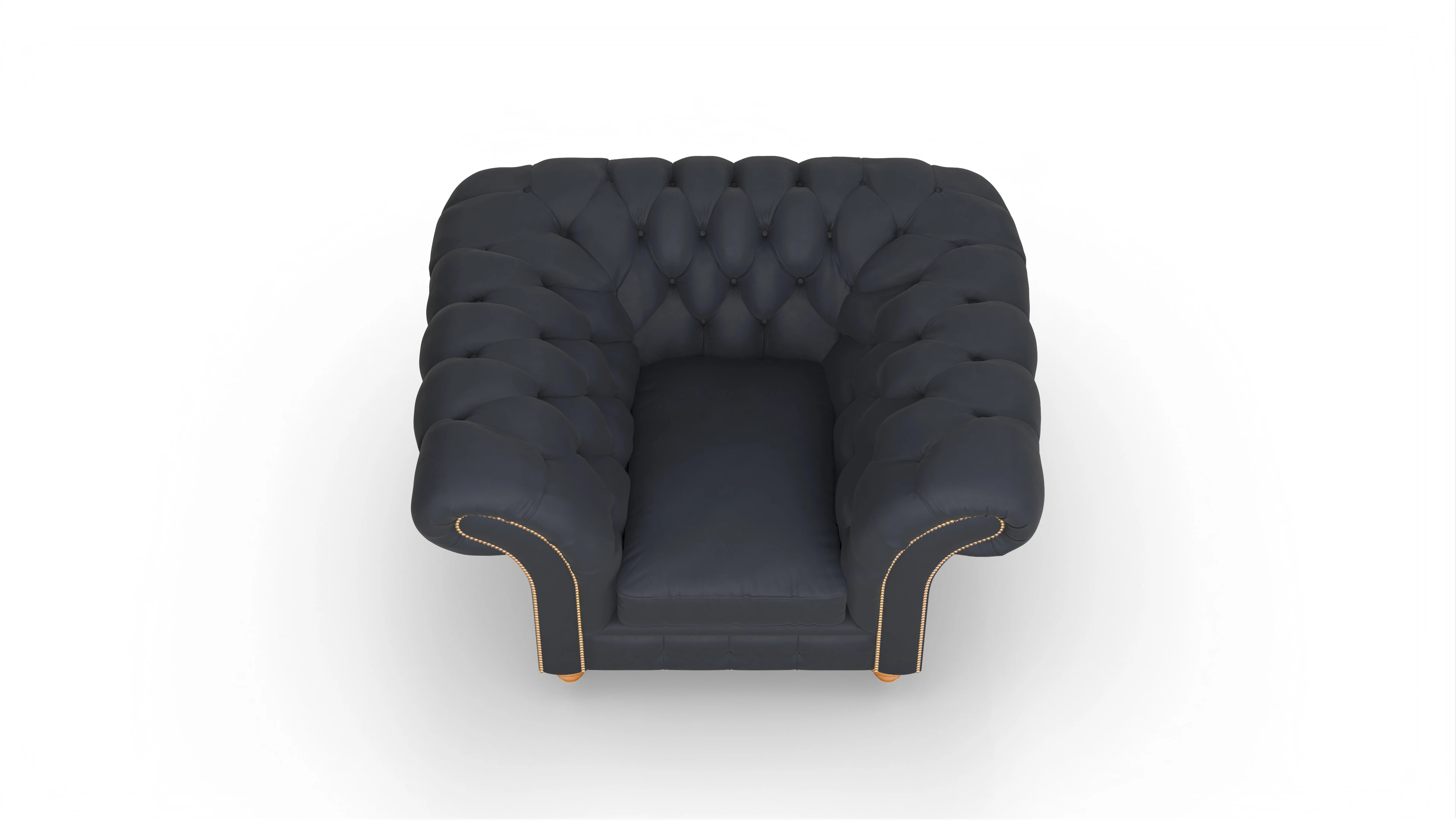 Ansicht des Produktes Knightsbridge Sessel in Leder blau