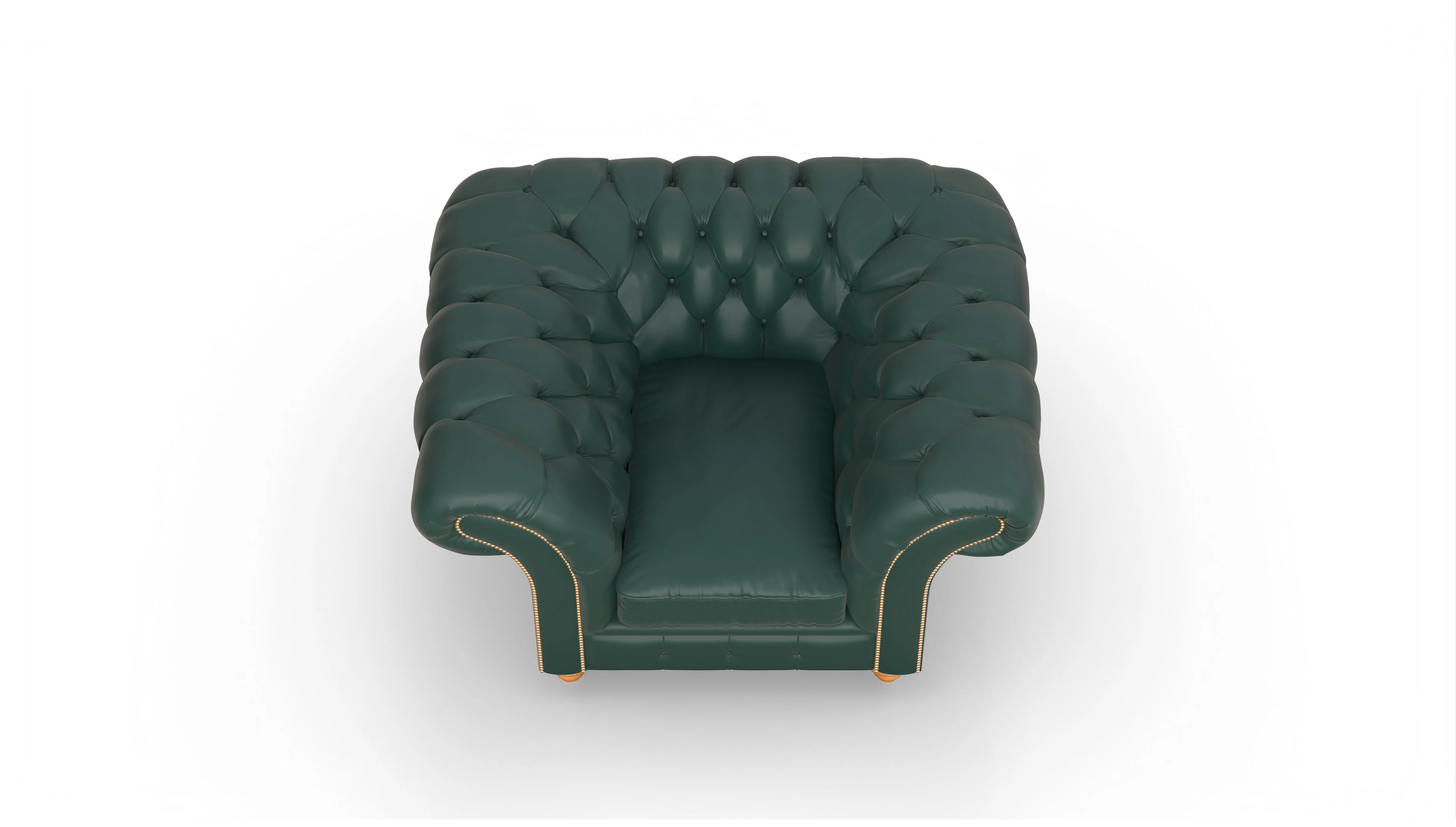 Ansicht des Produktes Knightsbridge Sessel in Leder grün