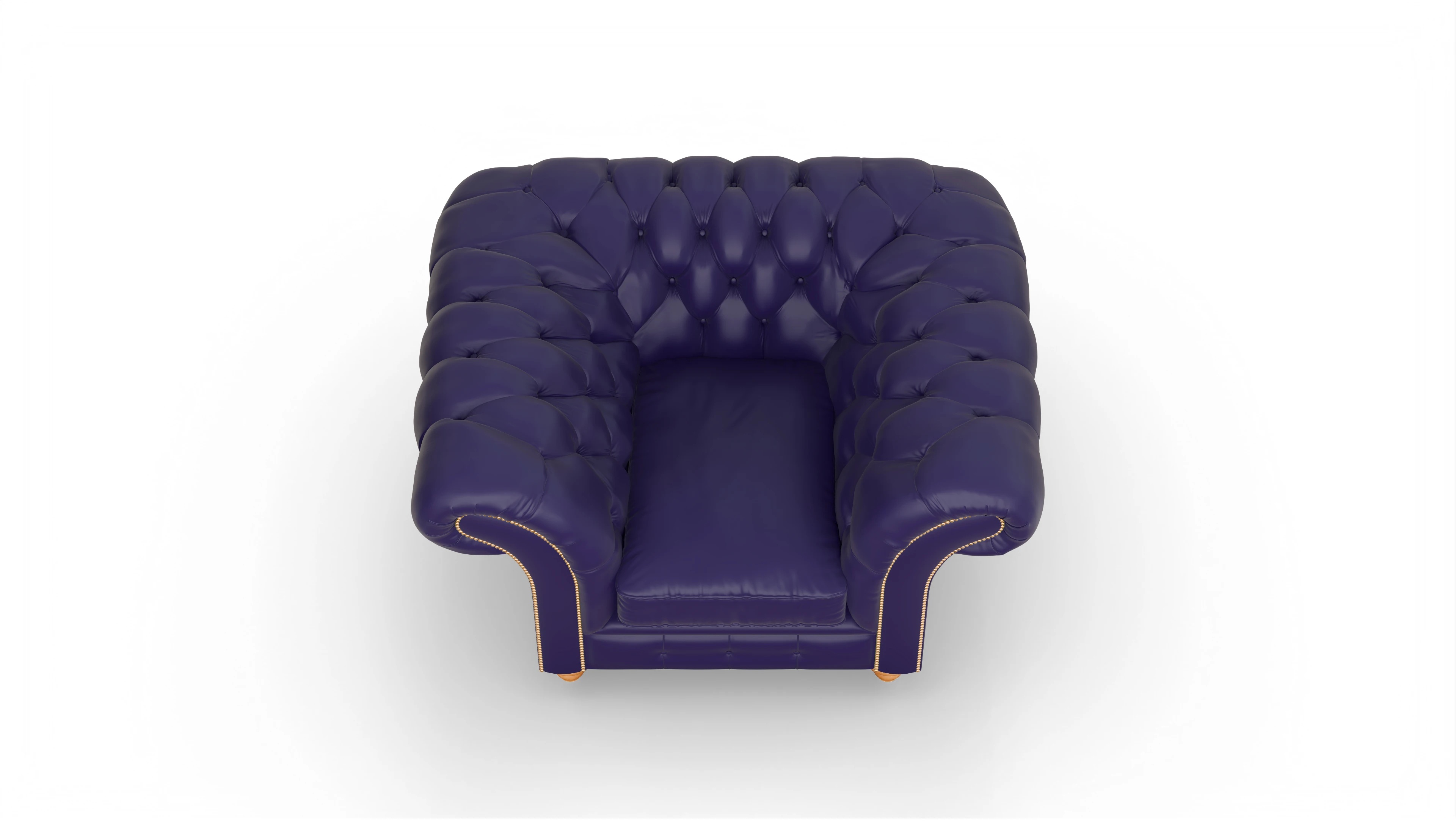 Ansicht des Produktes Knightsbridge Sessel in Leder blau