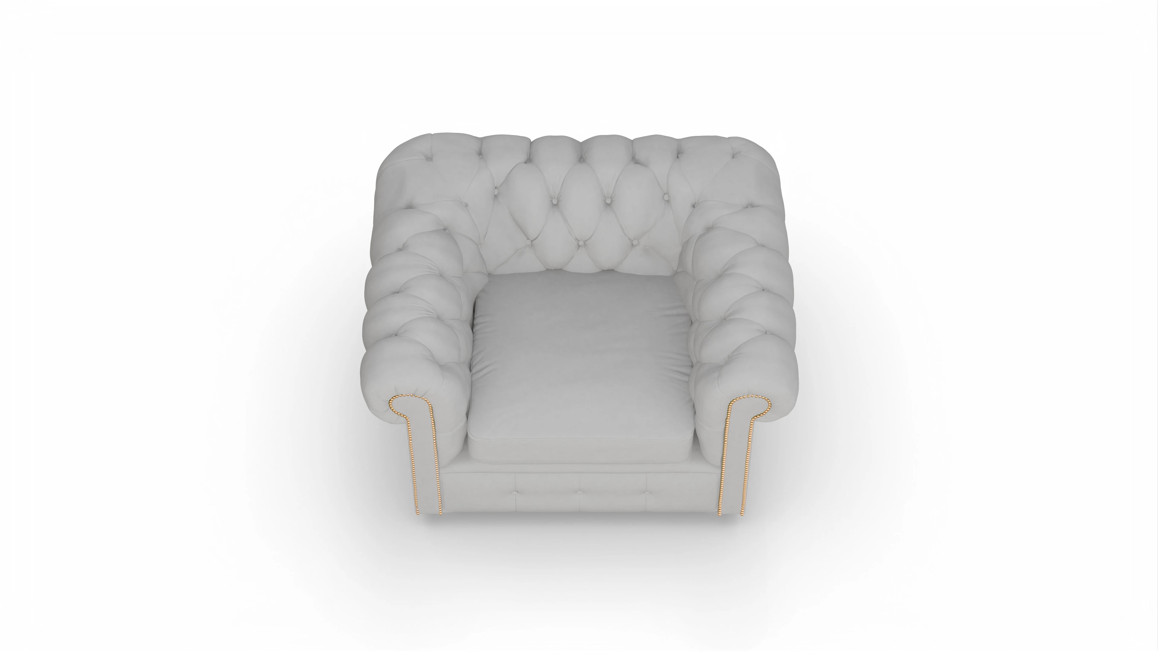 Ansicht des Produktes Carnaby Sessel in Leder weiß