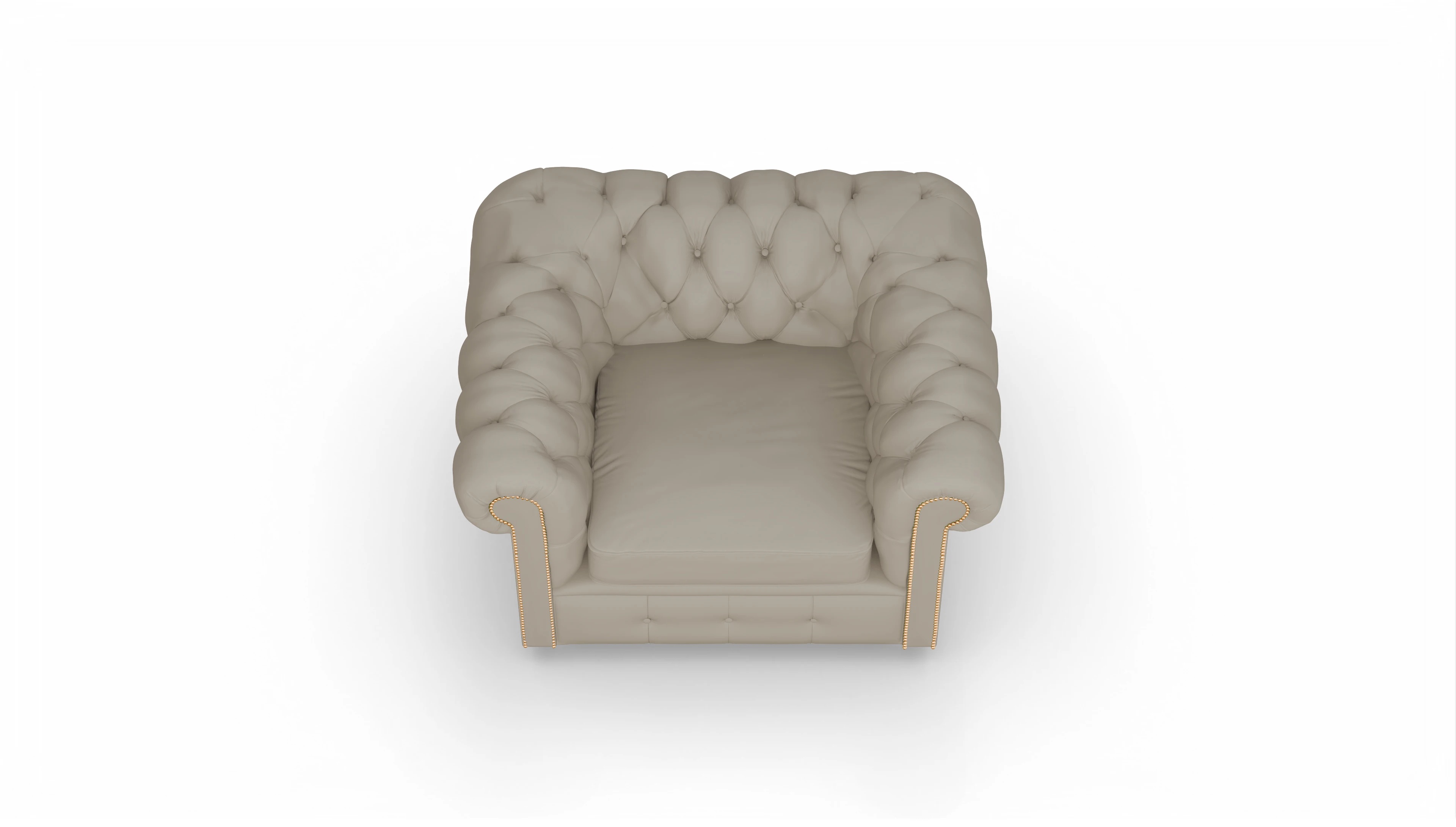 Ansicht des Produktes Carnaby Sessel in Leder weiß