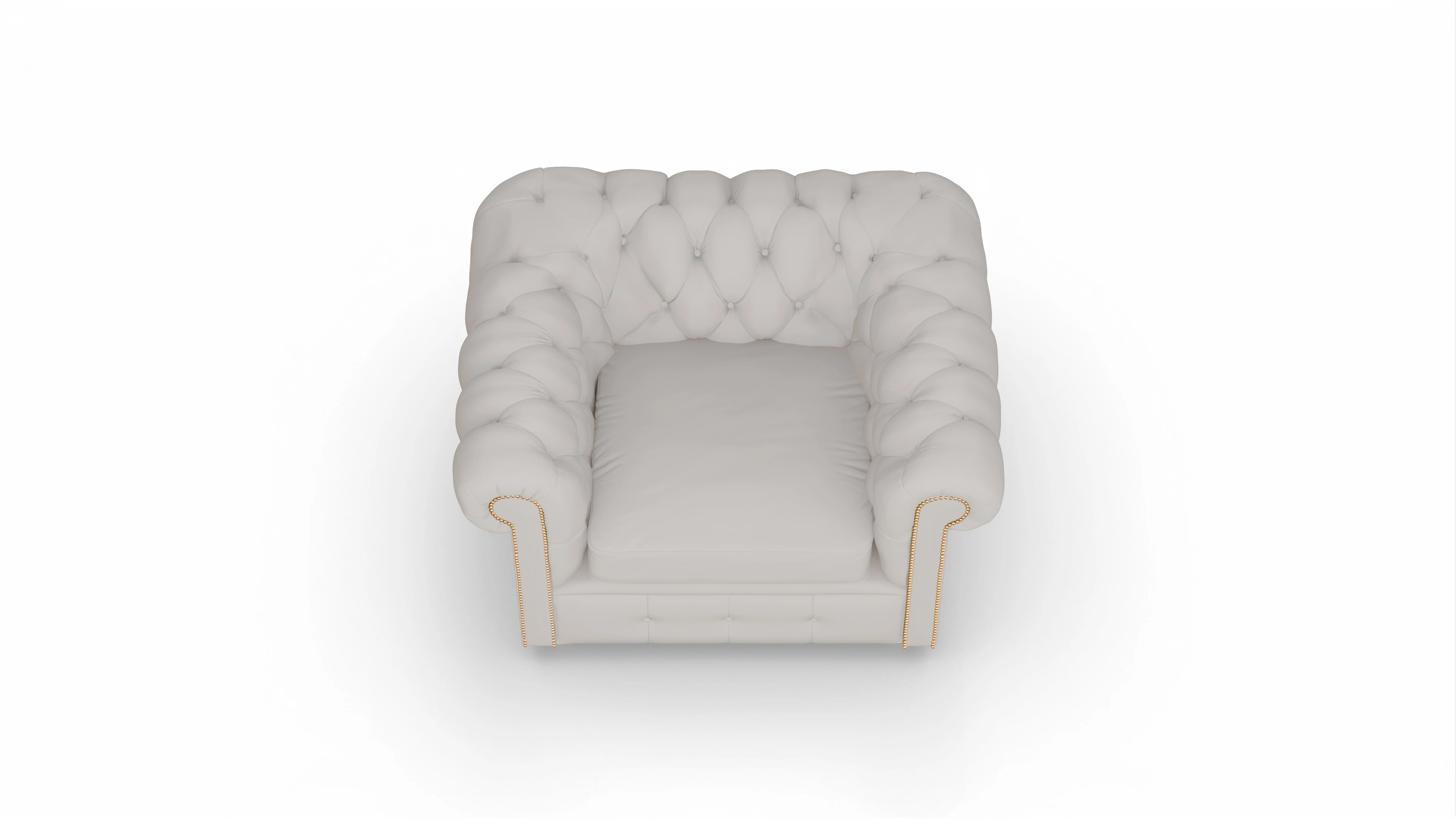 Ansicht des Produktes Carnaby Sessel in Leder weiß