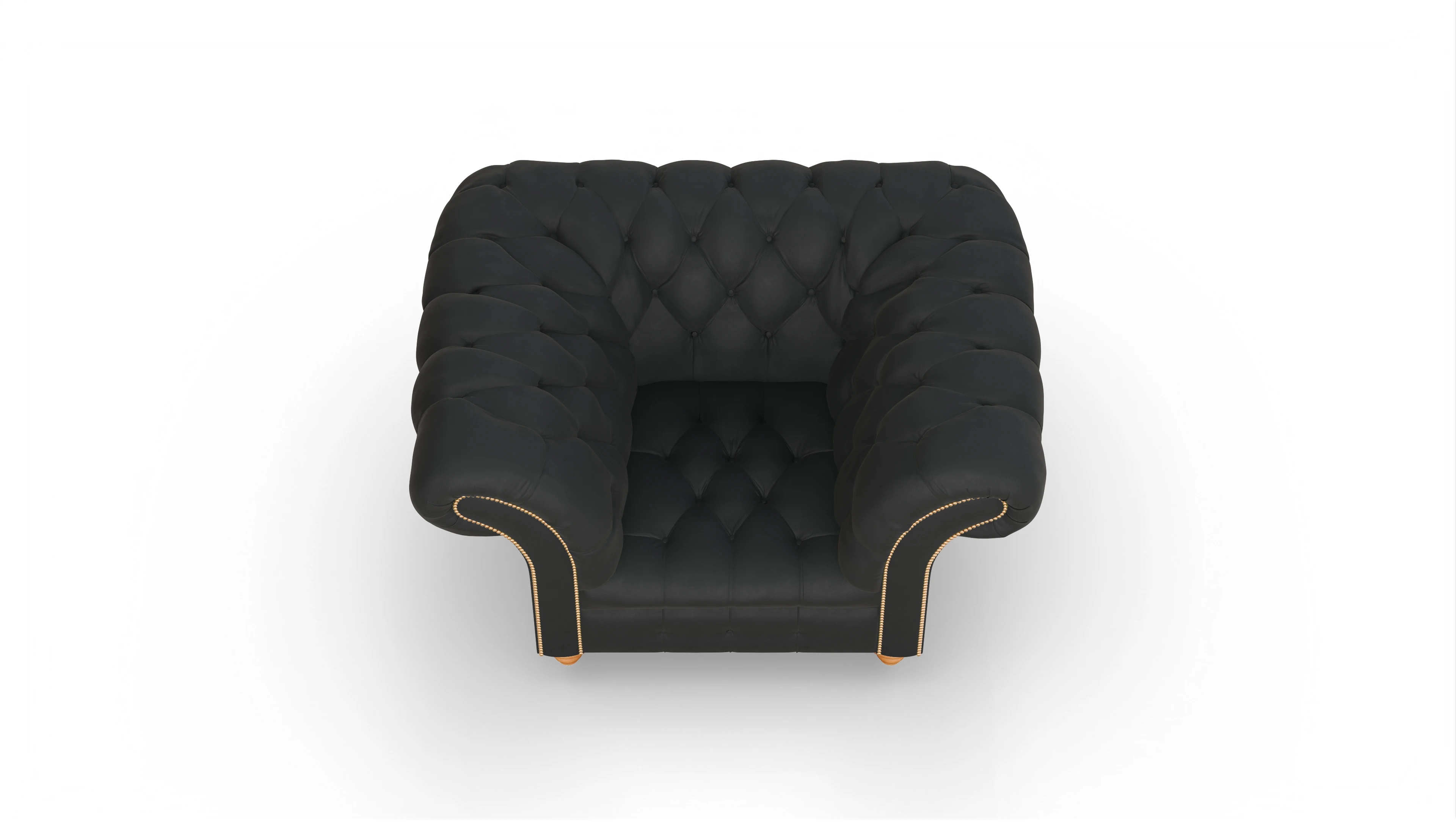 Ansicht des Produktes Mayfair Sessel in Leder schwarz
