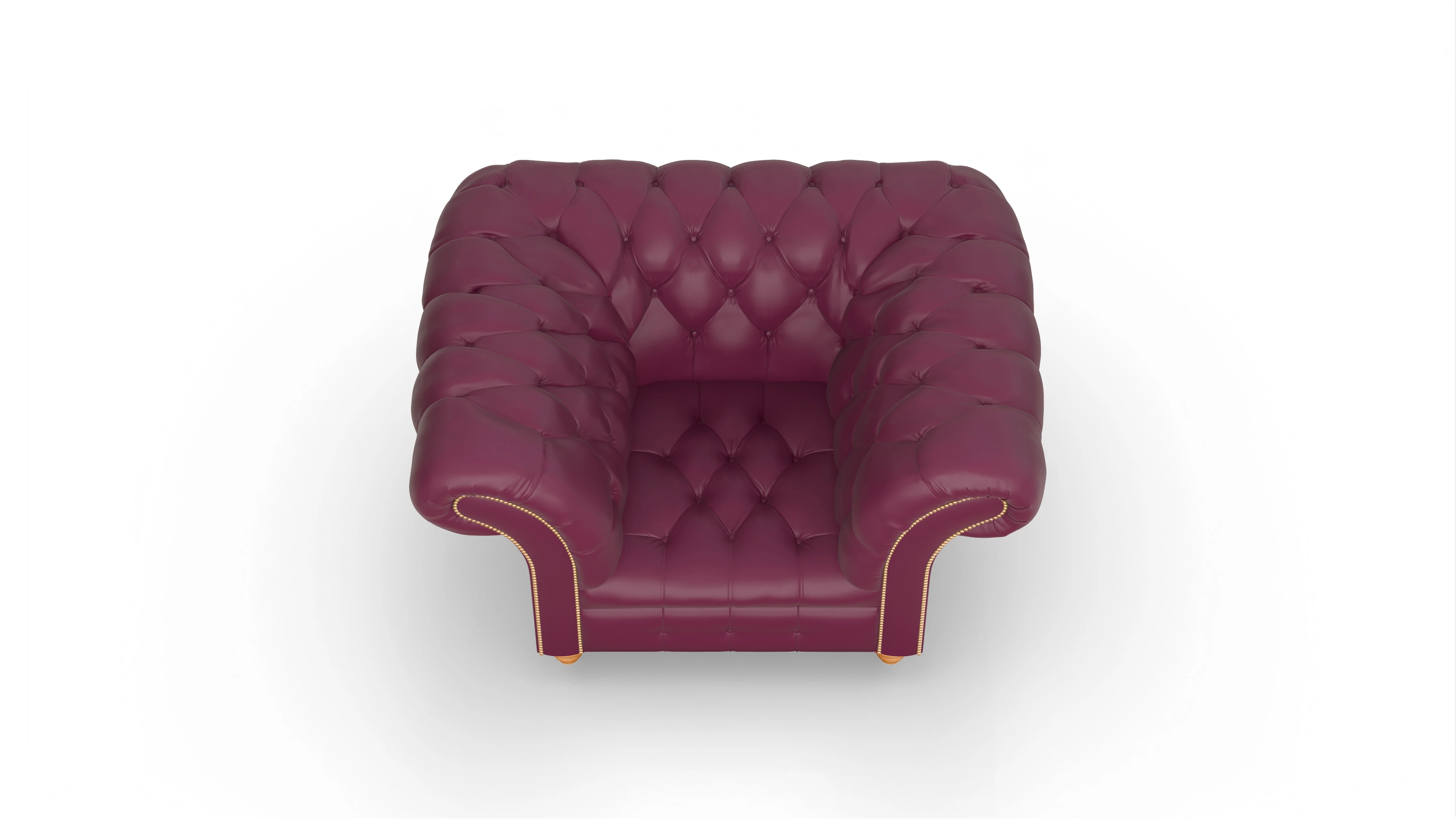 Ansicht des Produktes Mayfair Sessel in Leder rot