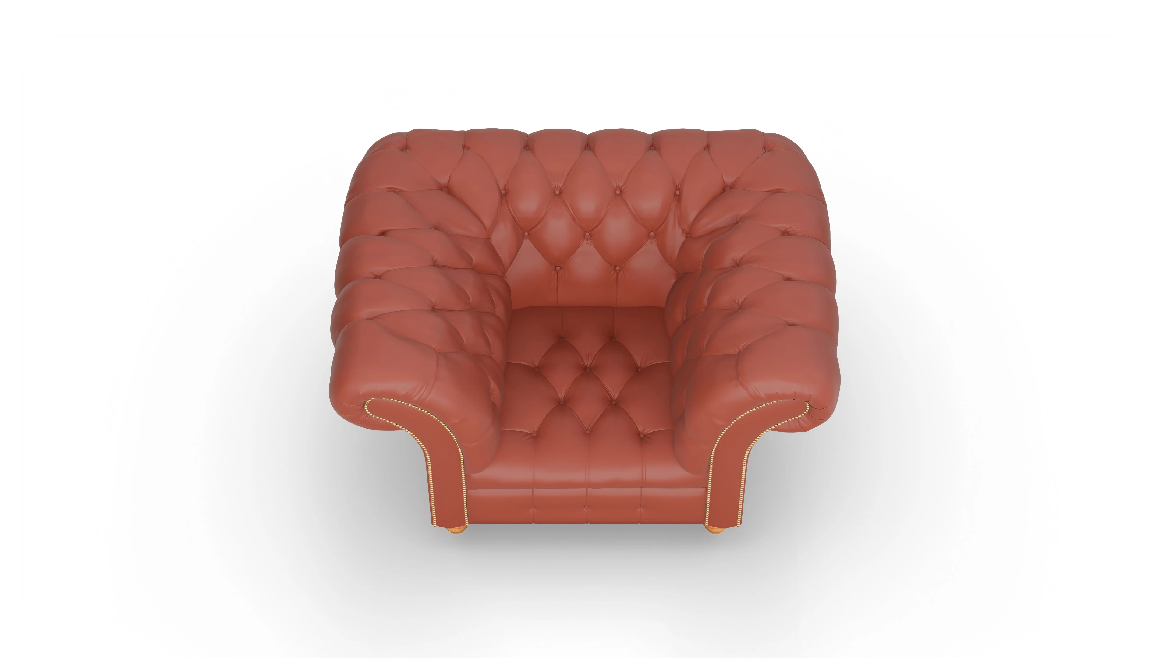 Ansicht des Produktes Mayfair Sessel in Leder orange