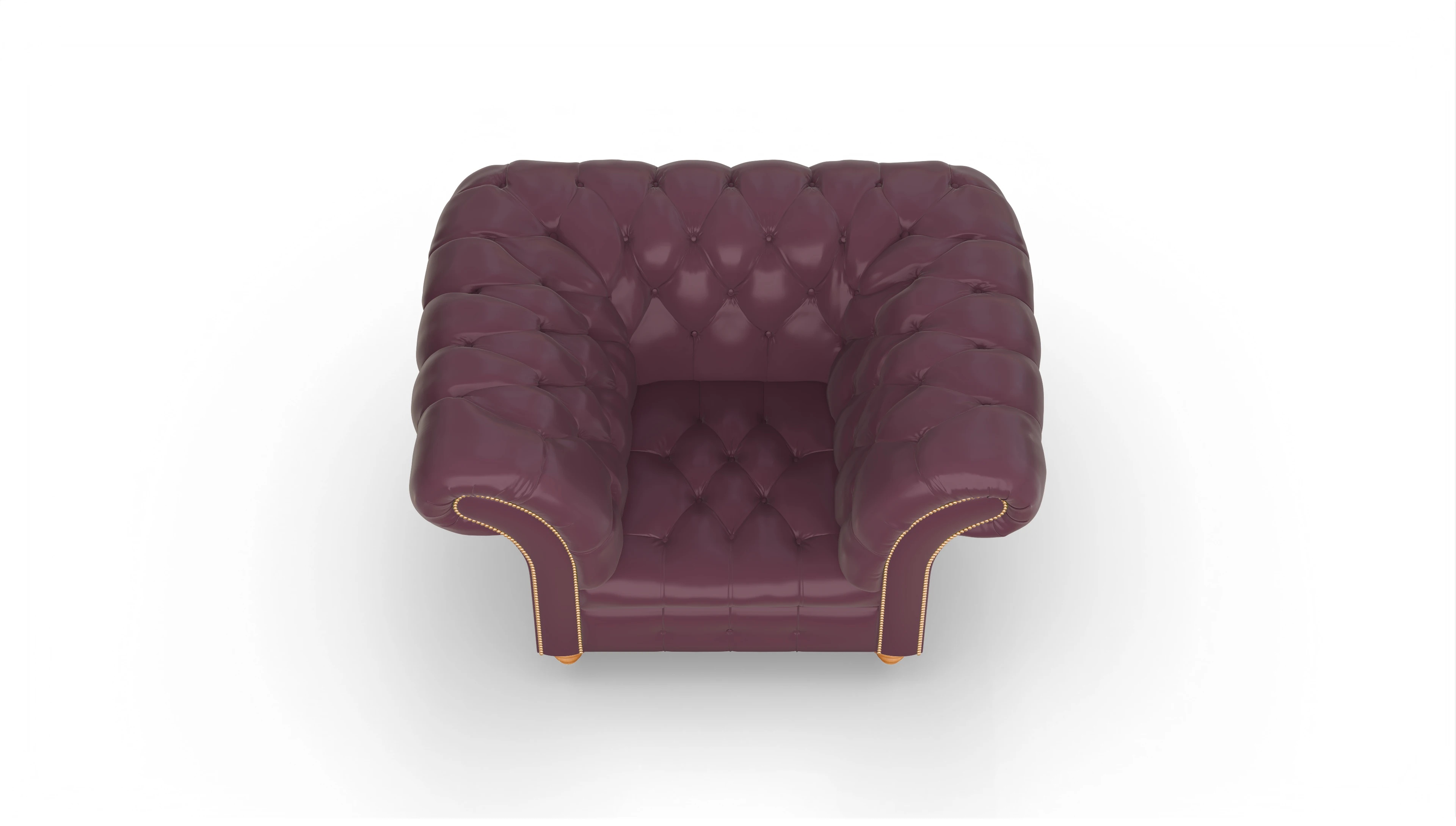 Ansicht des Produktes Mayfair Sessel in Leder rot
