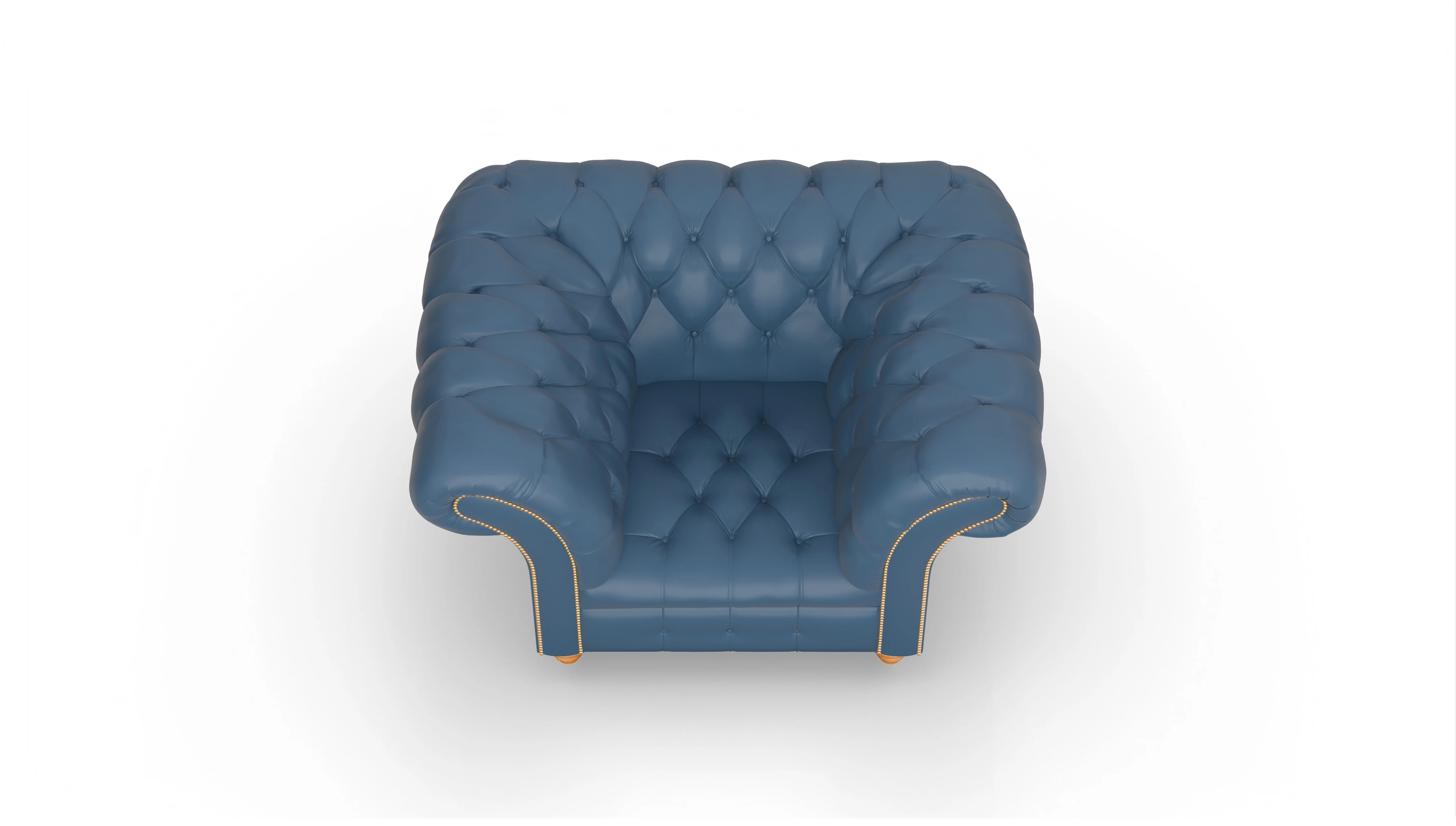Ansicht des Produktes Mayfair Sessel in Leder blau