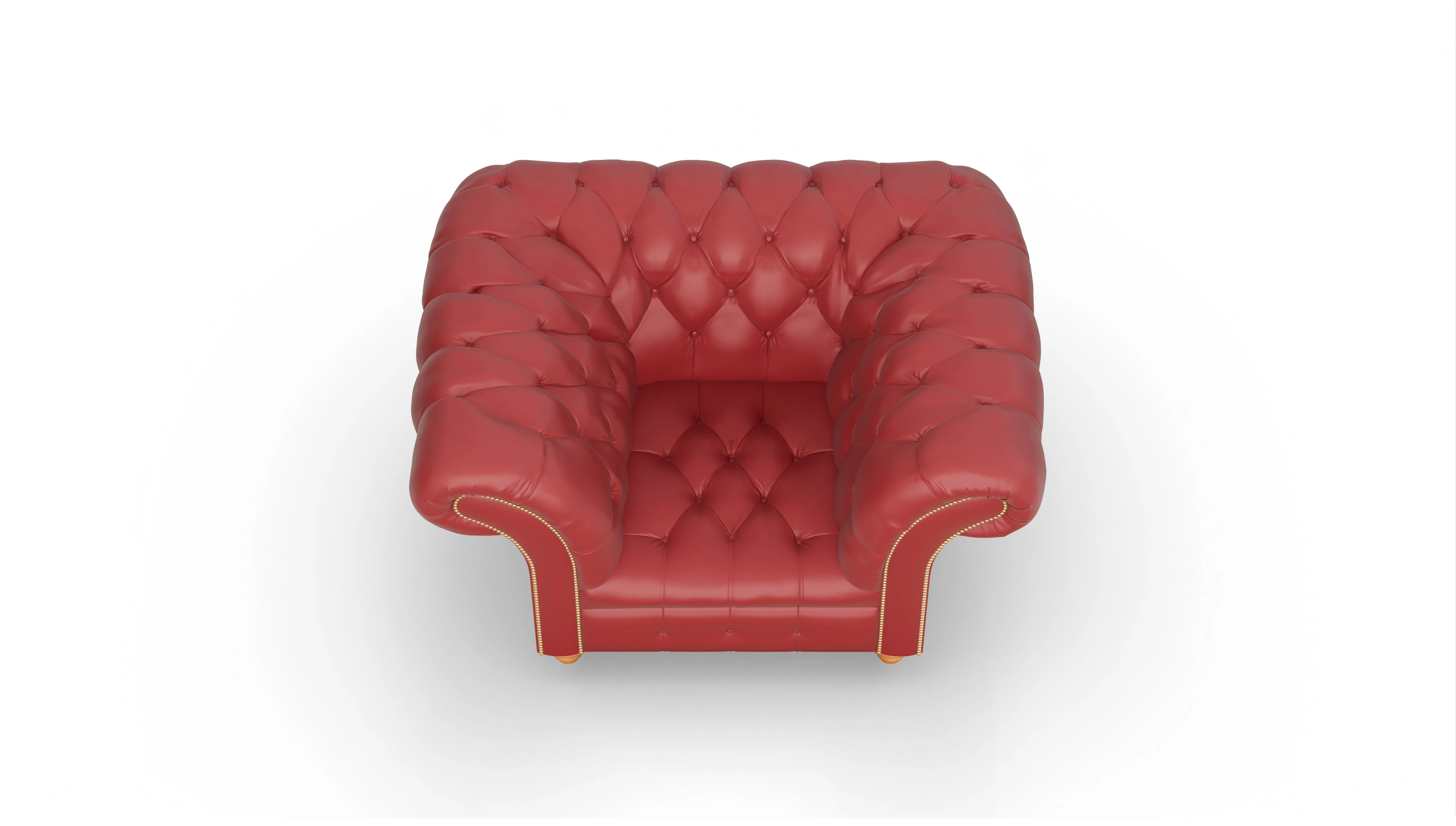 Ansicht des Produktes Mayfair Sessel in Leder rot