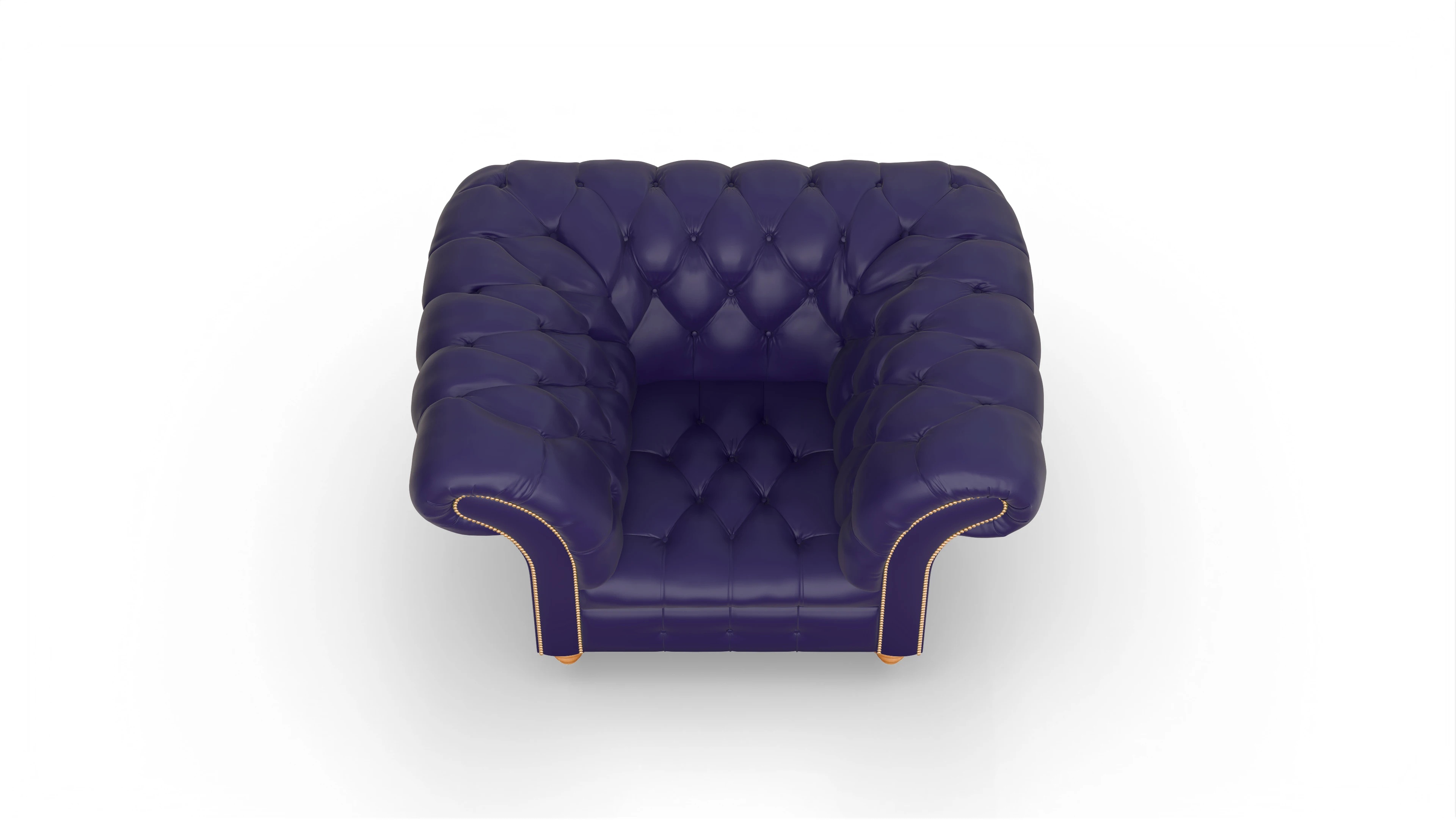 Ansicht des Produktes Mayfair Sessel in Leder blau