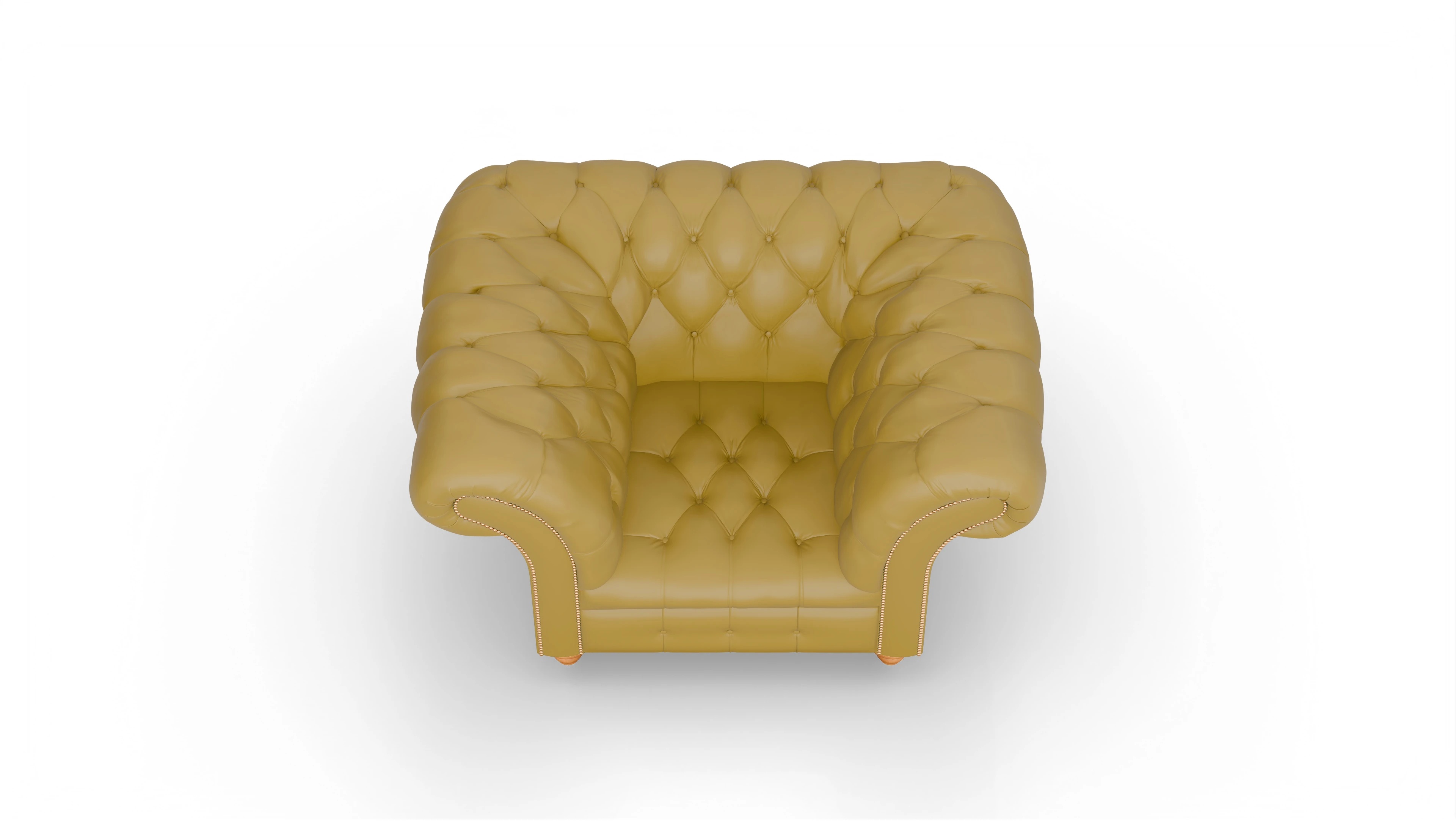 Ansicht des Produktes Mayfair Sessel in Leder gelb
