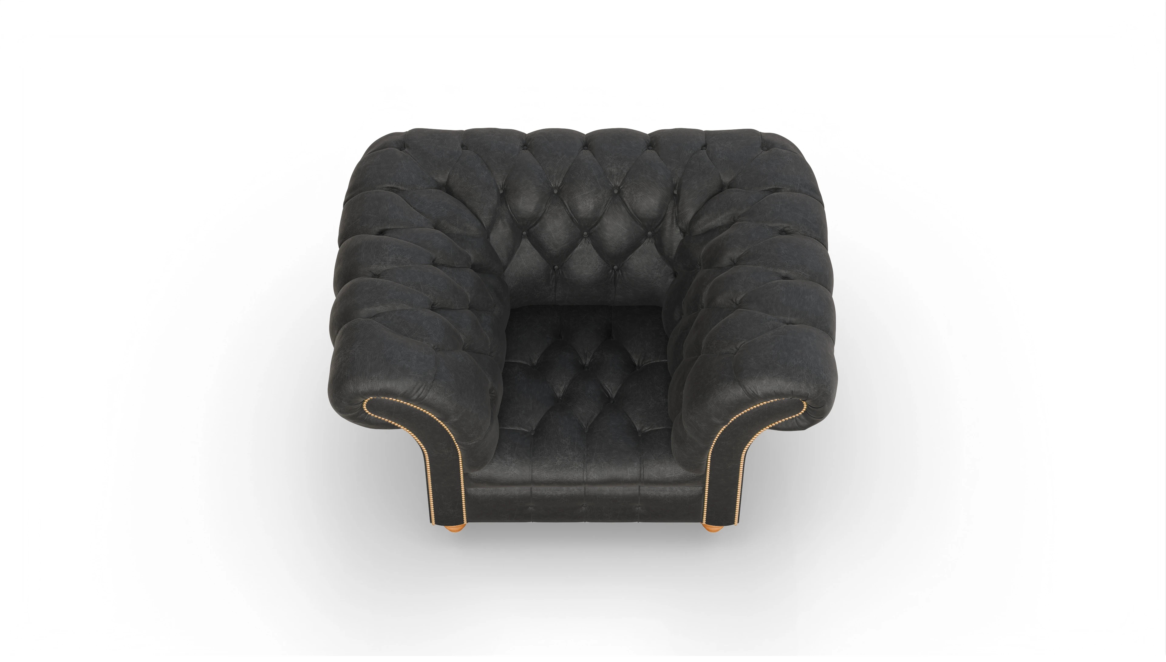 Ansicht des Produktes Mayfair Sessel in Leder schwarz