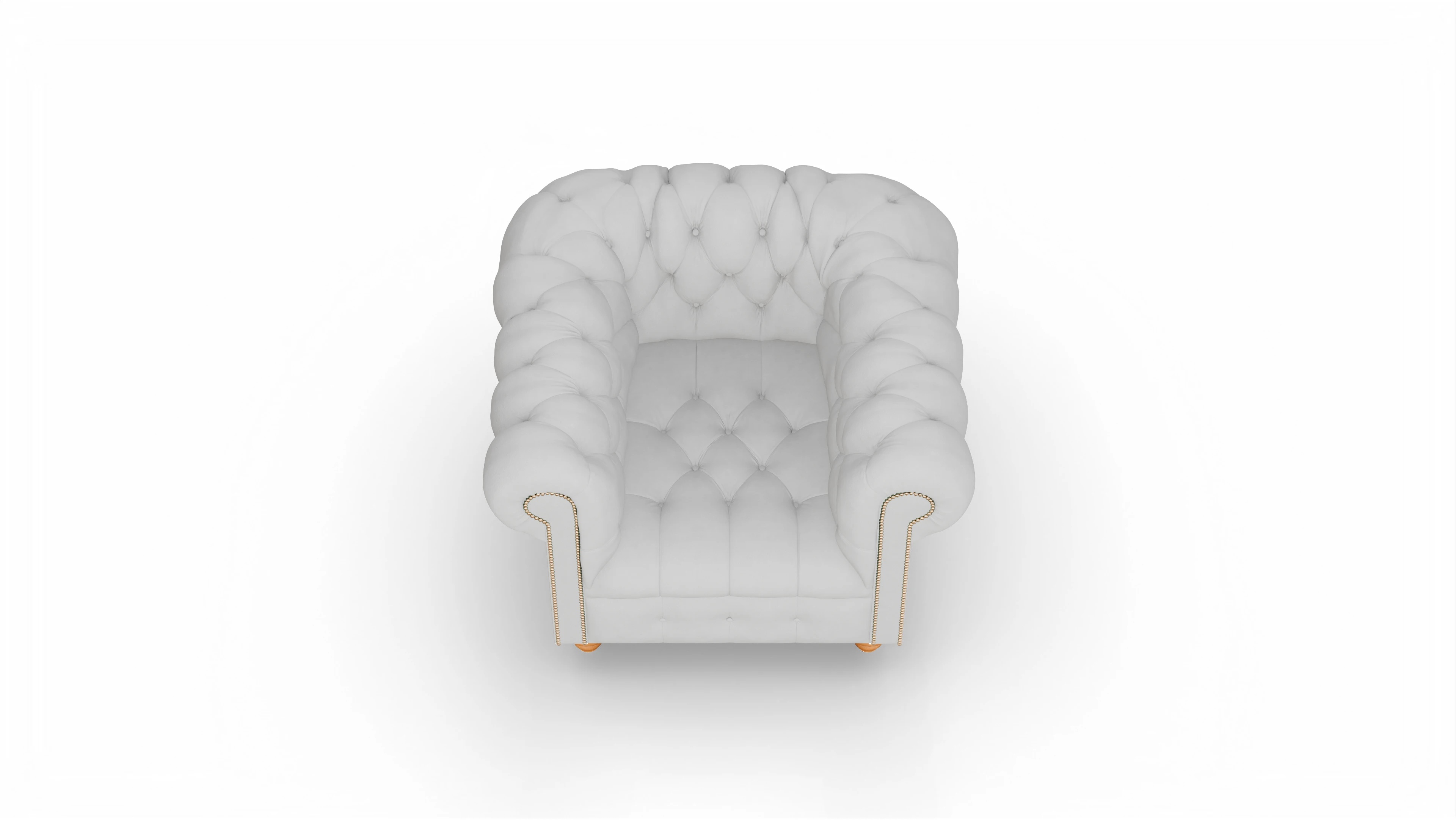 Ansicht des Produktes Liberty Sessel in Leder weiß