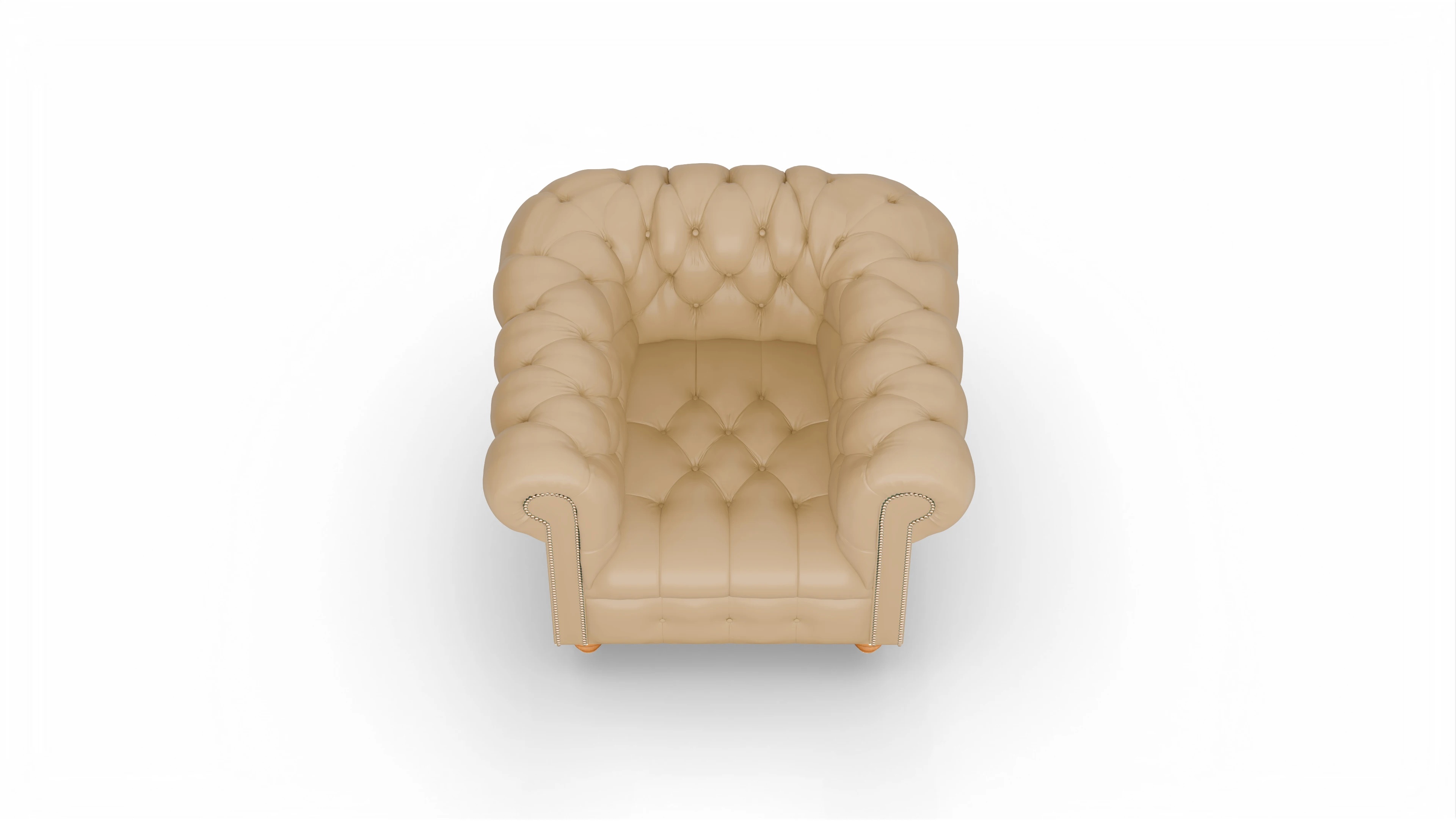 Ansicht des Produktes Liberty Sessel in Leder beige