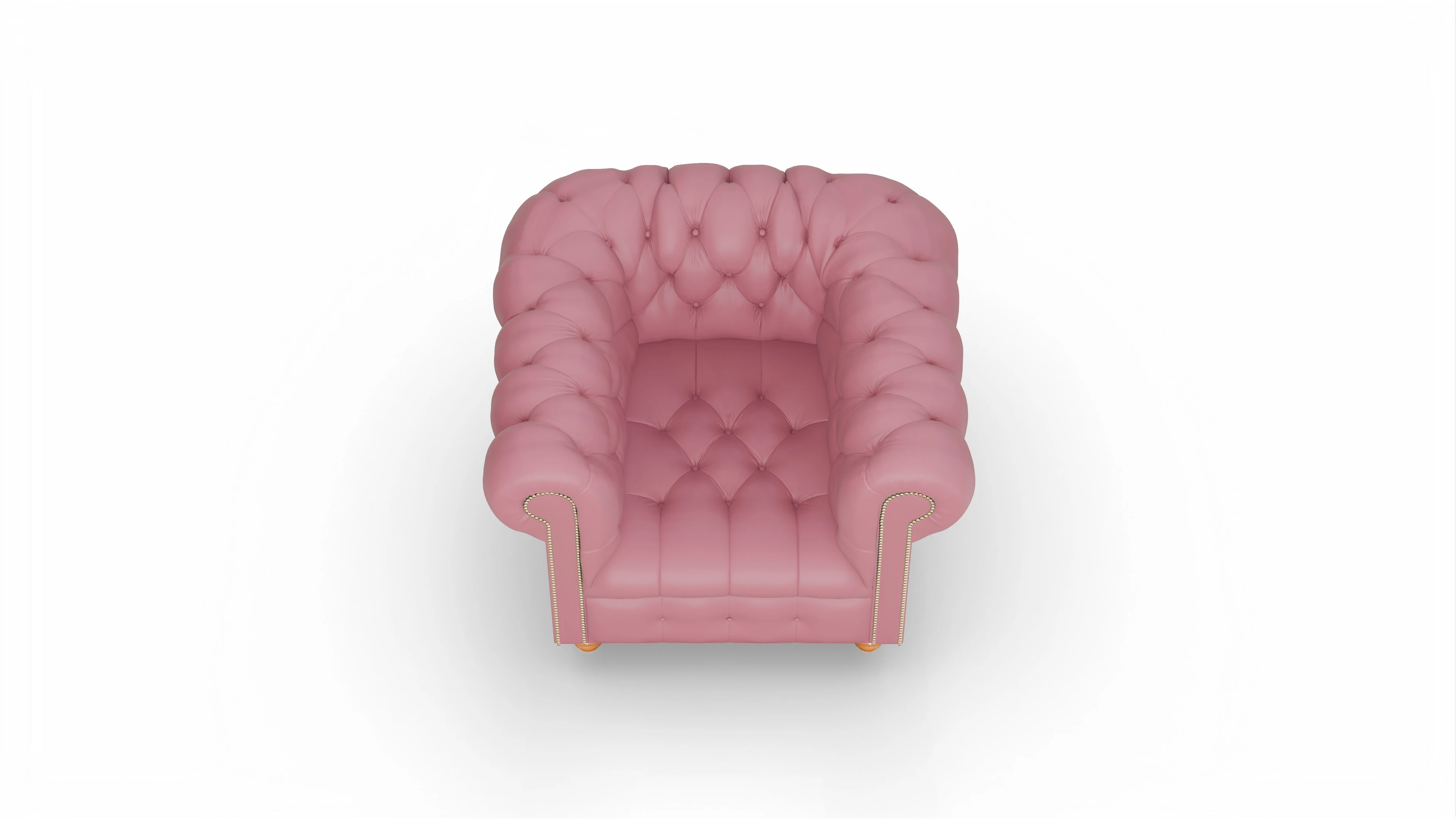 Victorian Chesterfield Sessel Liberty Ansicht des Produktes Liberty Sessel in Leder rot