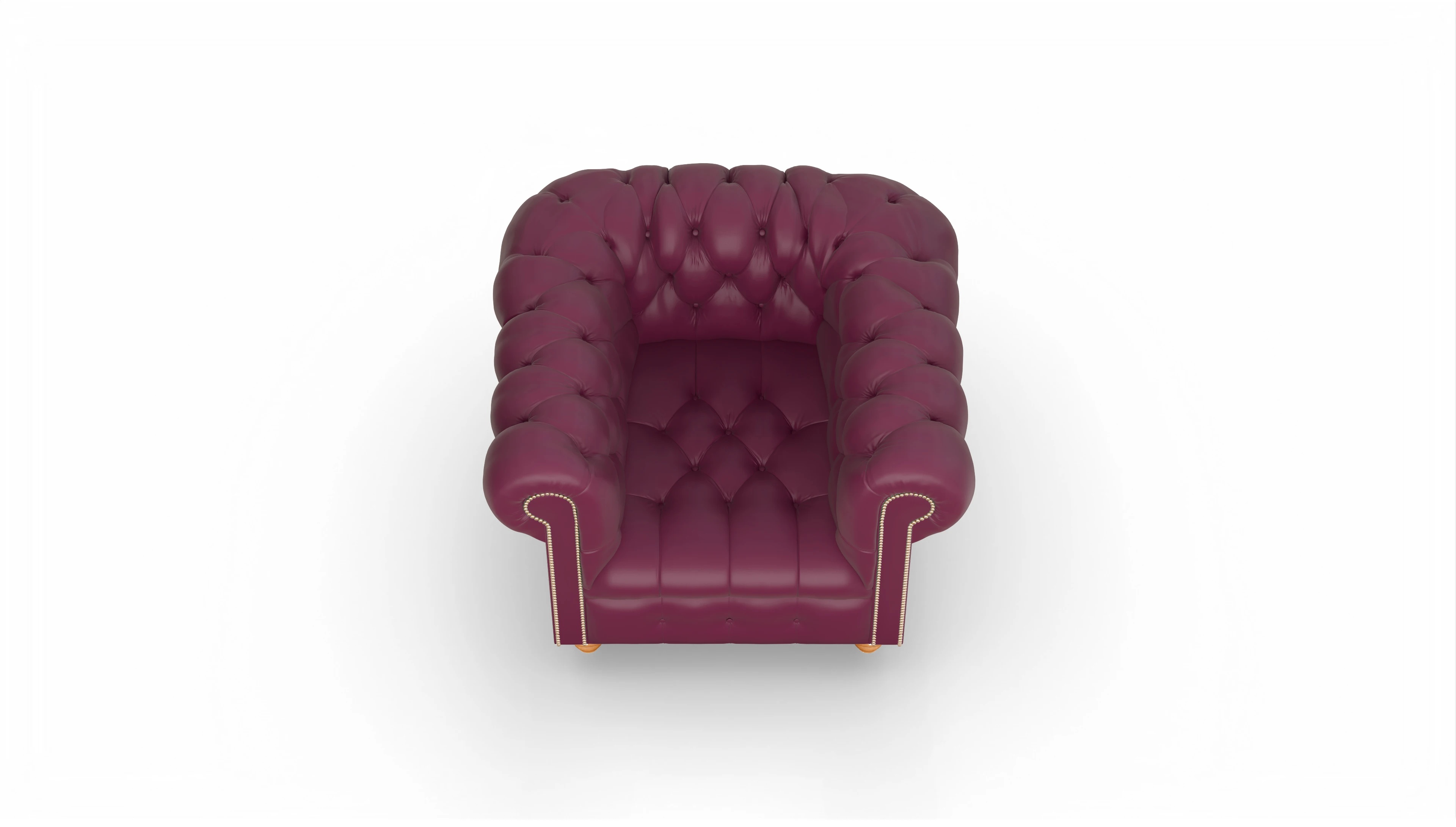 Ansicht des Produktes Liberty Sessel in Leder rot