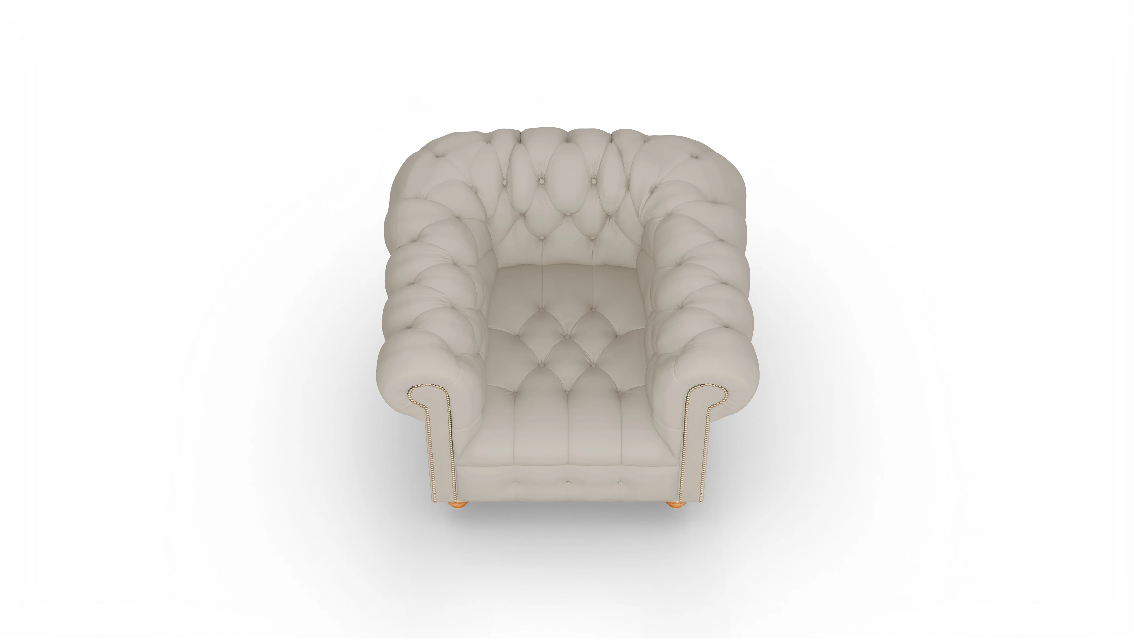 Ansicht des Produktes Liberty Sessel in Leder weiß