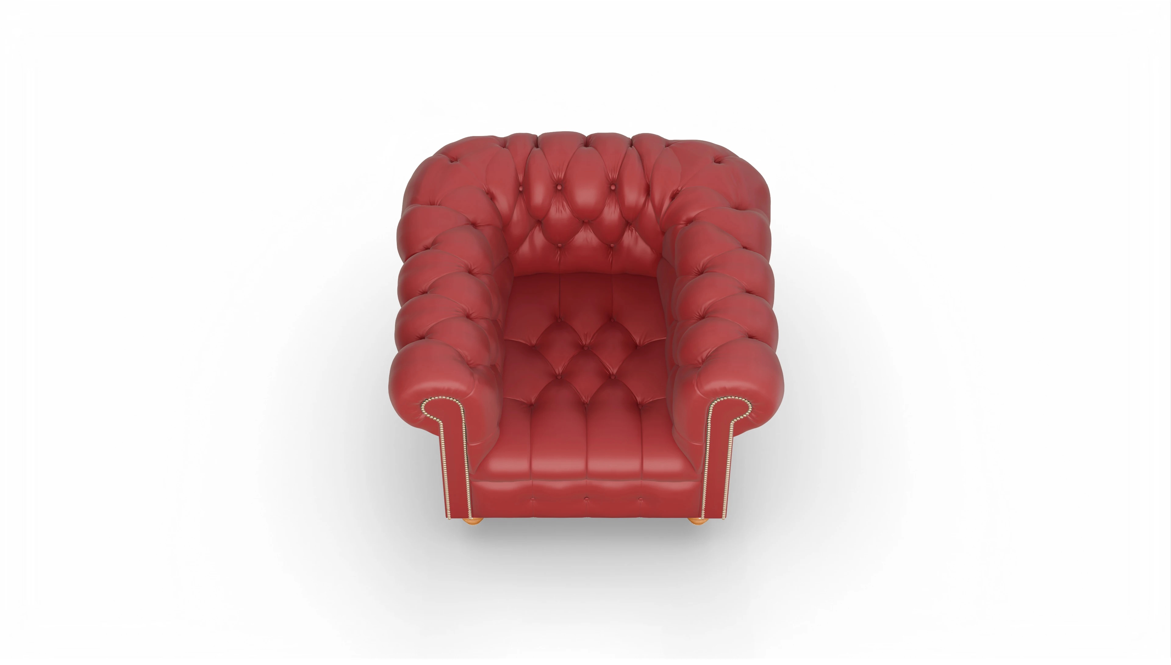 Ansicht des Produktes Liberty Sessel in Leder rot