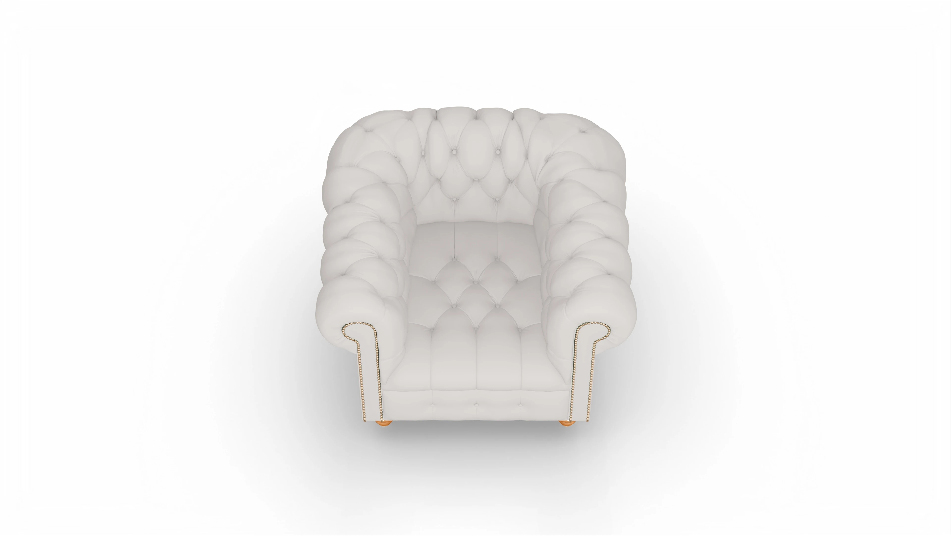 Ansicht des Produktes Liberty Sessel in Leder weiß