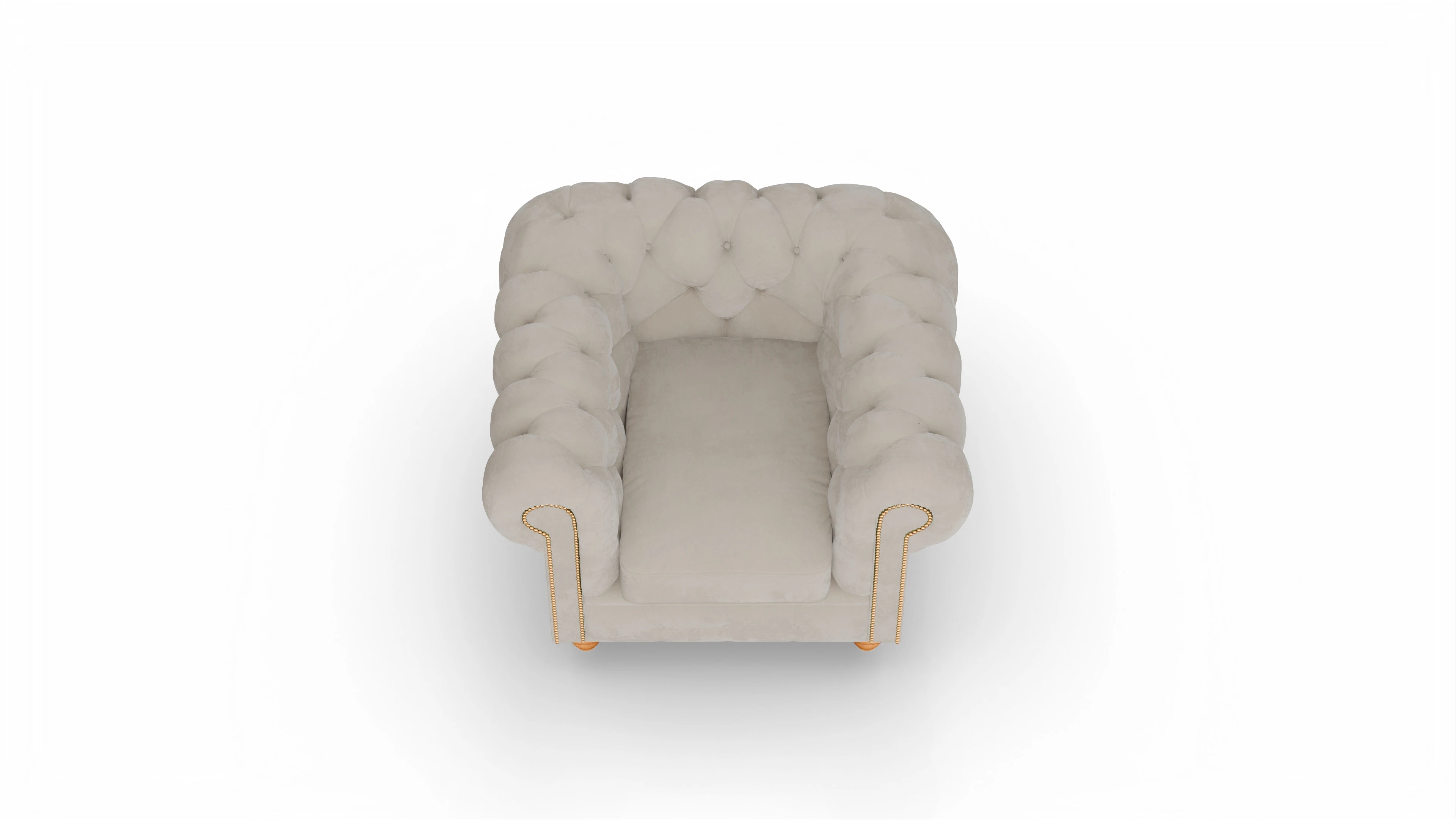 Ansicht des Produktes Trafalgar Sessel in Samt beige