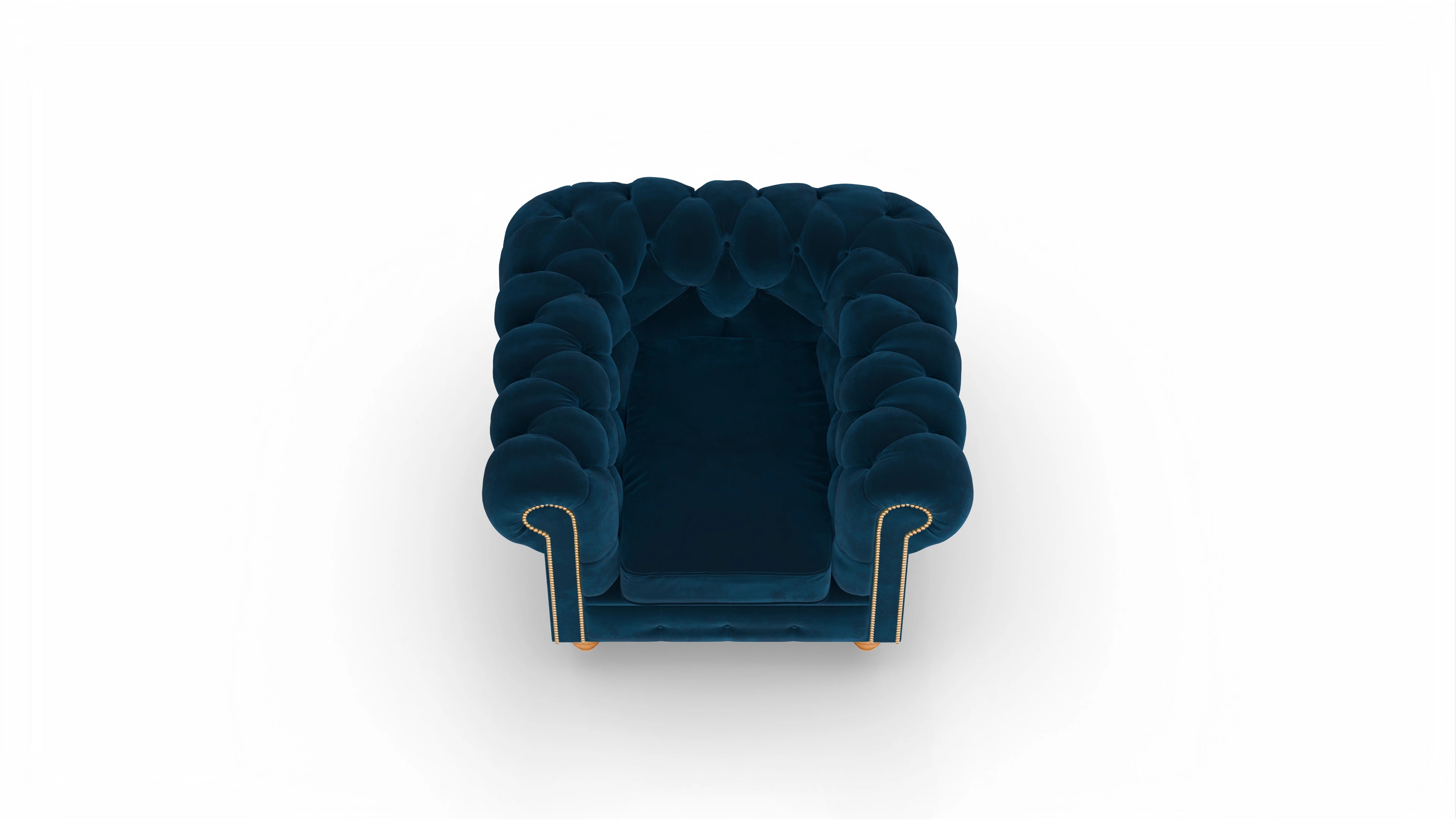 Ansicht des Produktes Trafalgar Sessel in Samt blau
