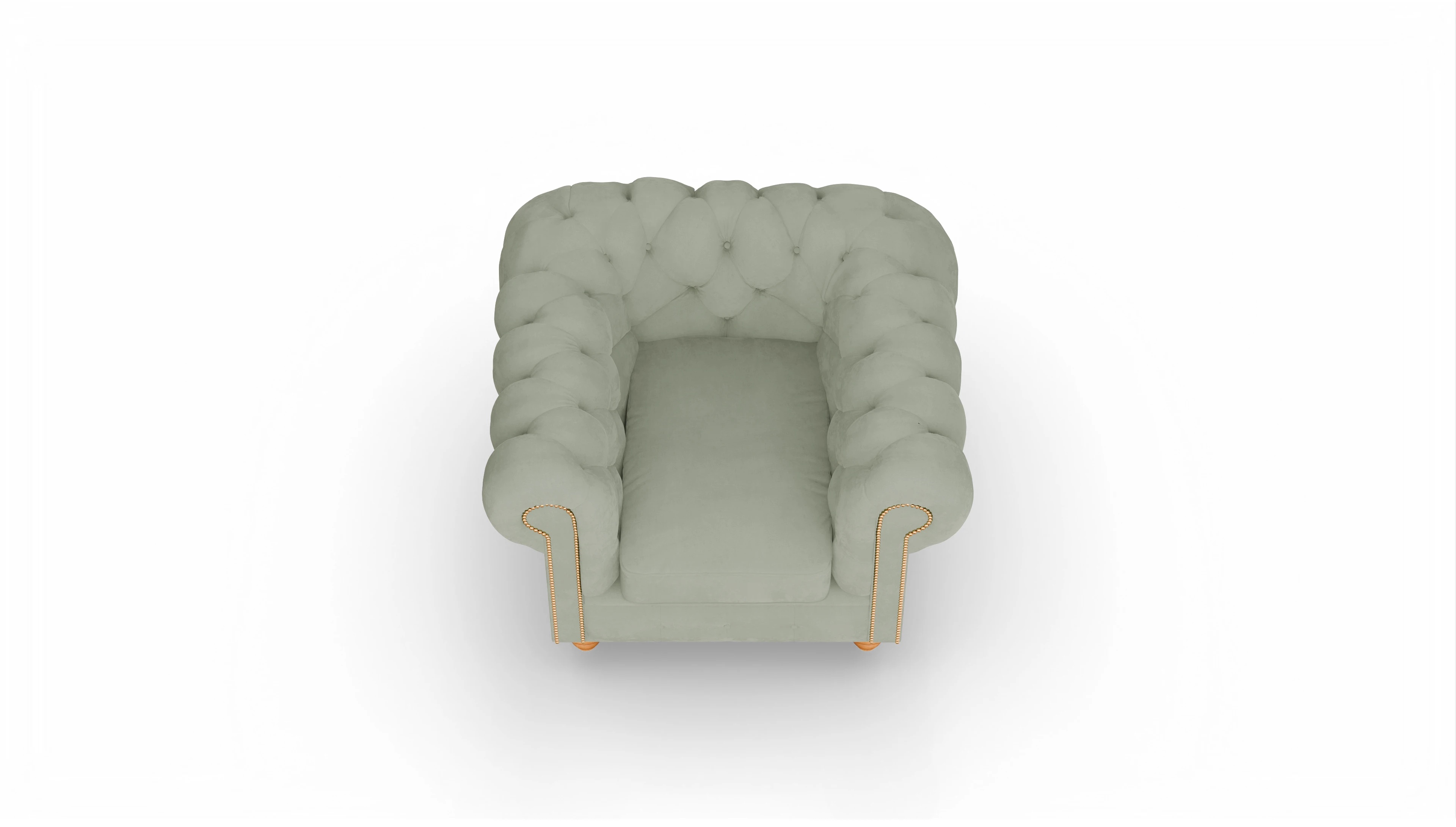 Ansicht des Produktes Trafalgar Sessel in Samt grün