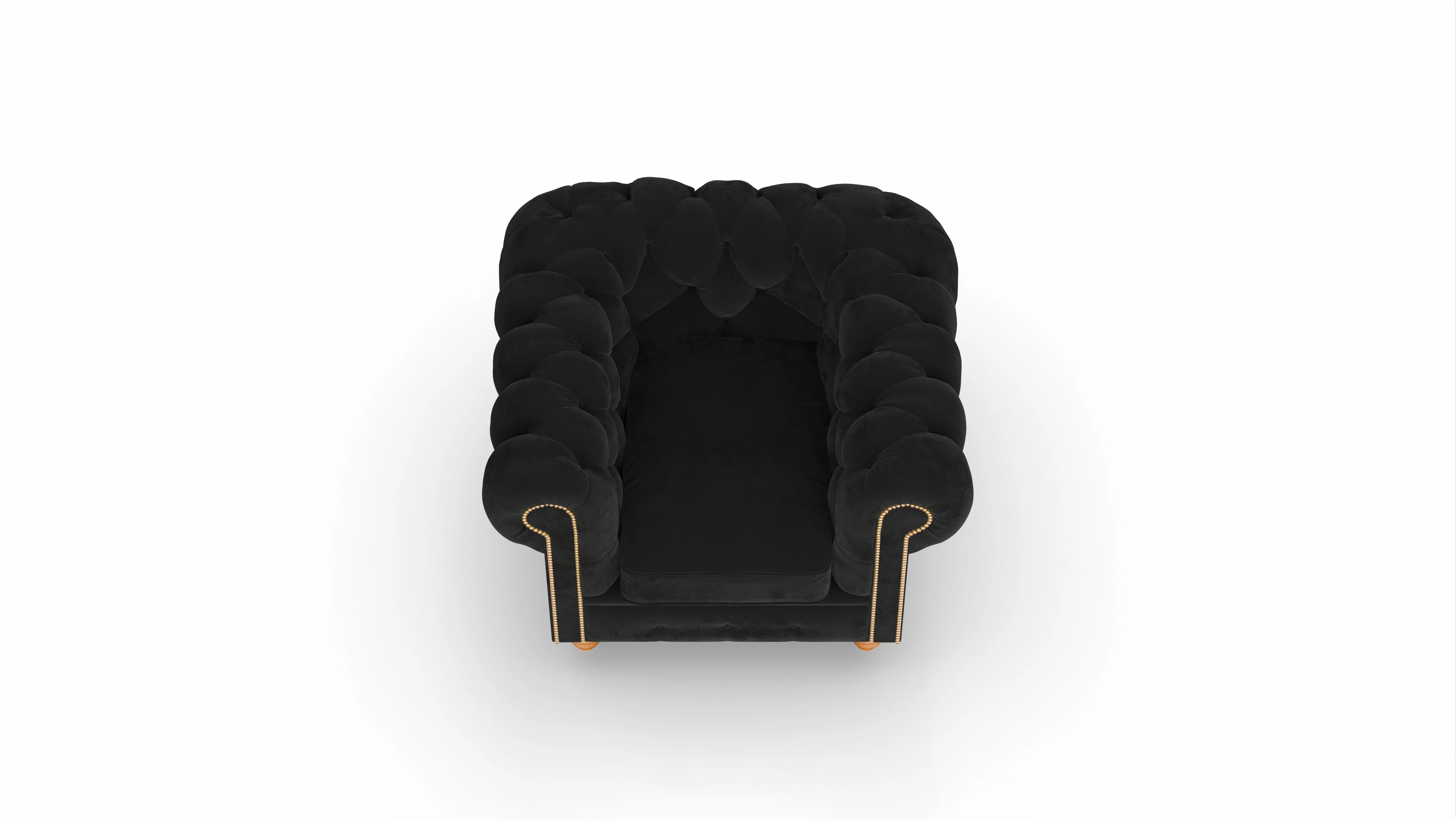 Ansicht des Produktes Trafalgar Sessel in Samt schwarz