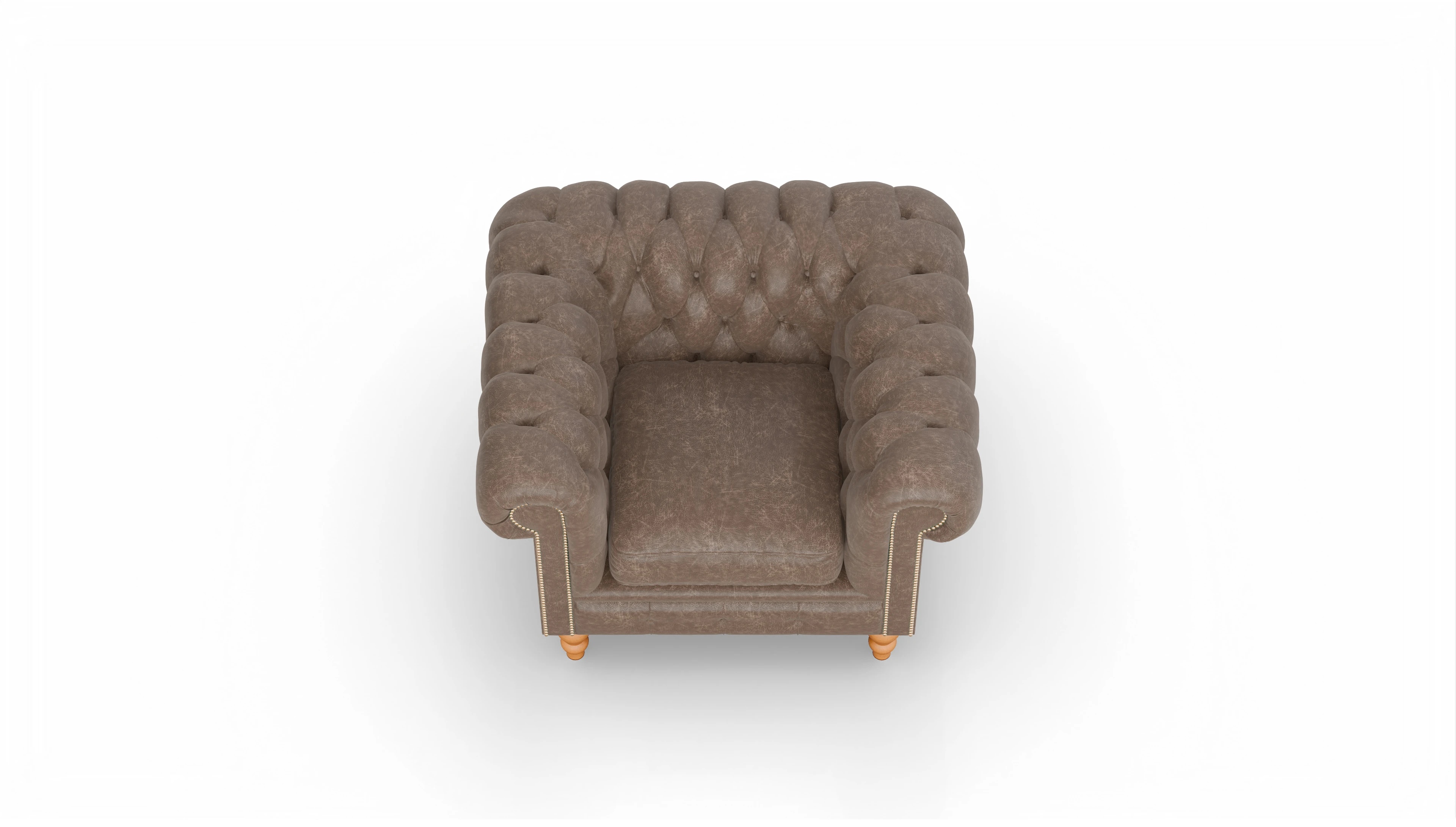 Ansicht des Produktes Russel Sessel in Leder braun