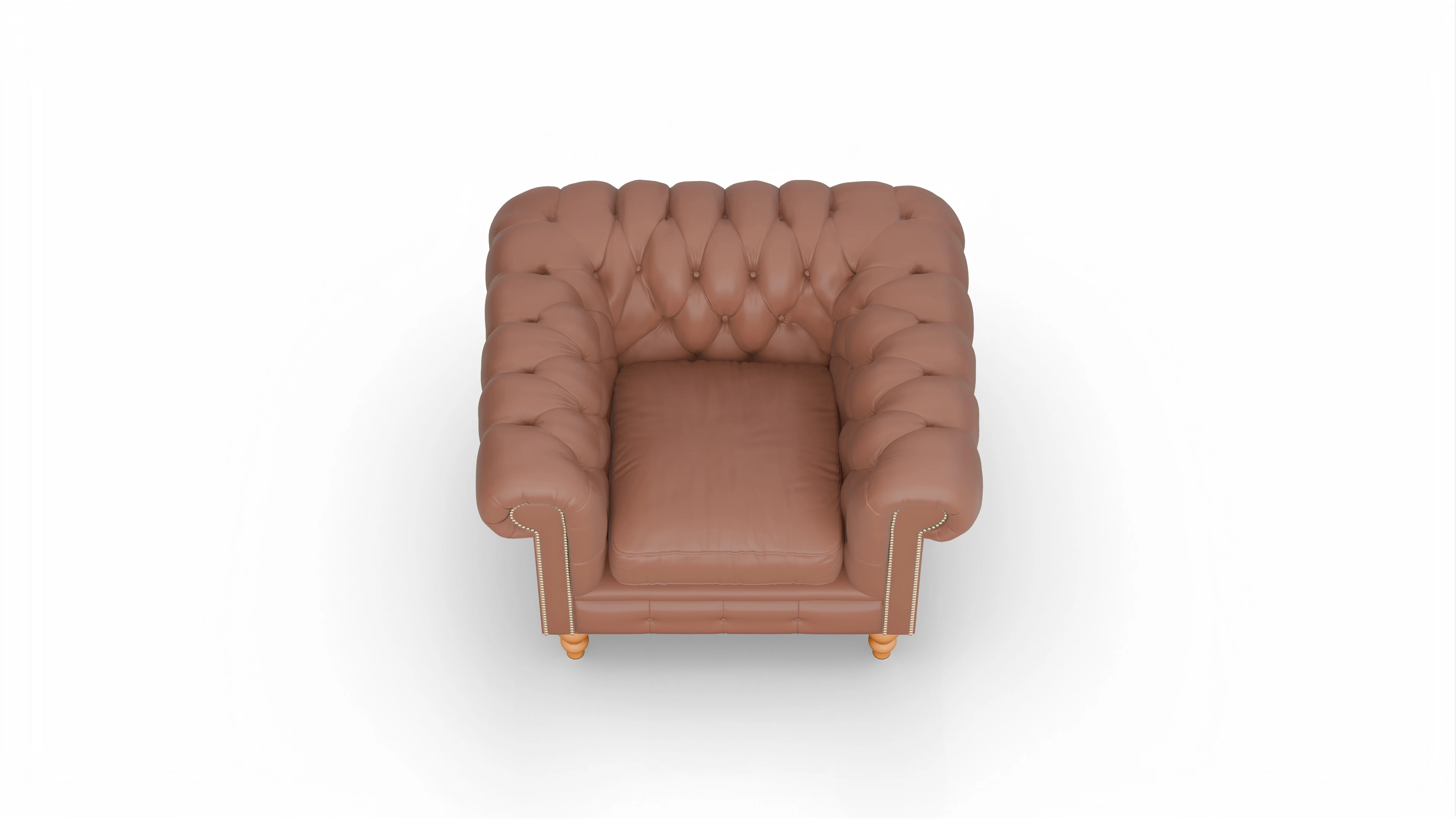 Ansicht des Produktes Russel Sessel in Leder braun