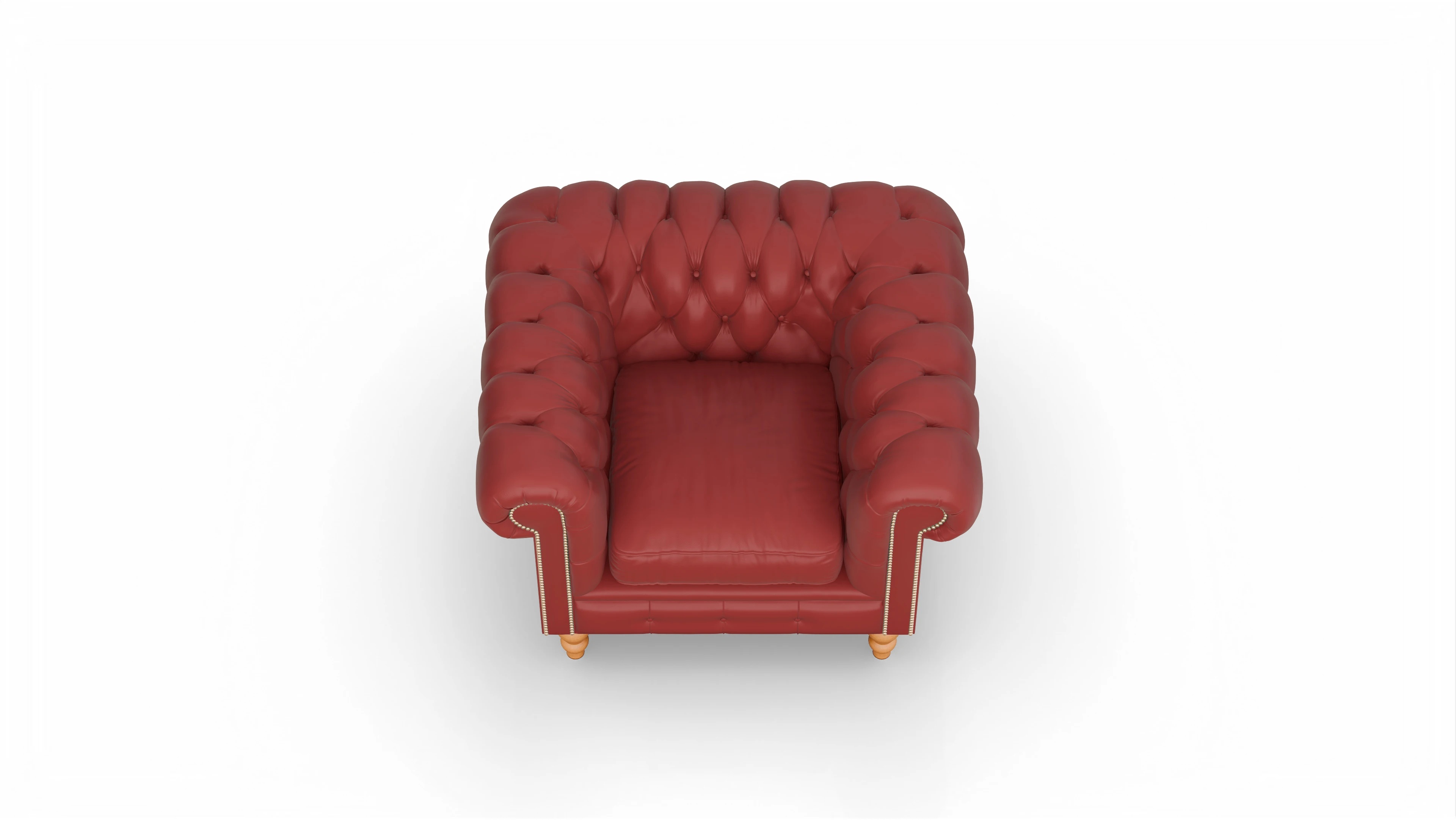 Ansicht des Produktes Russel Sessel in Leder rot