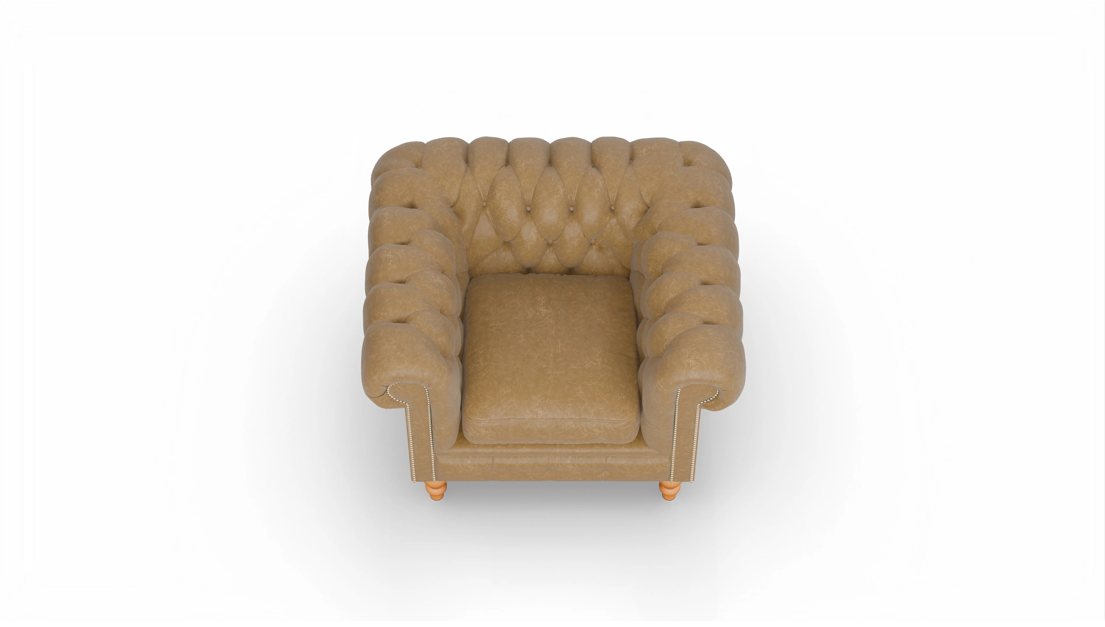 Ansicht des Produktes Russel Sessel in Leder braun