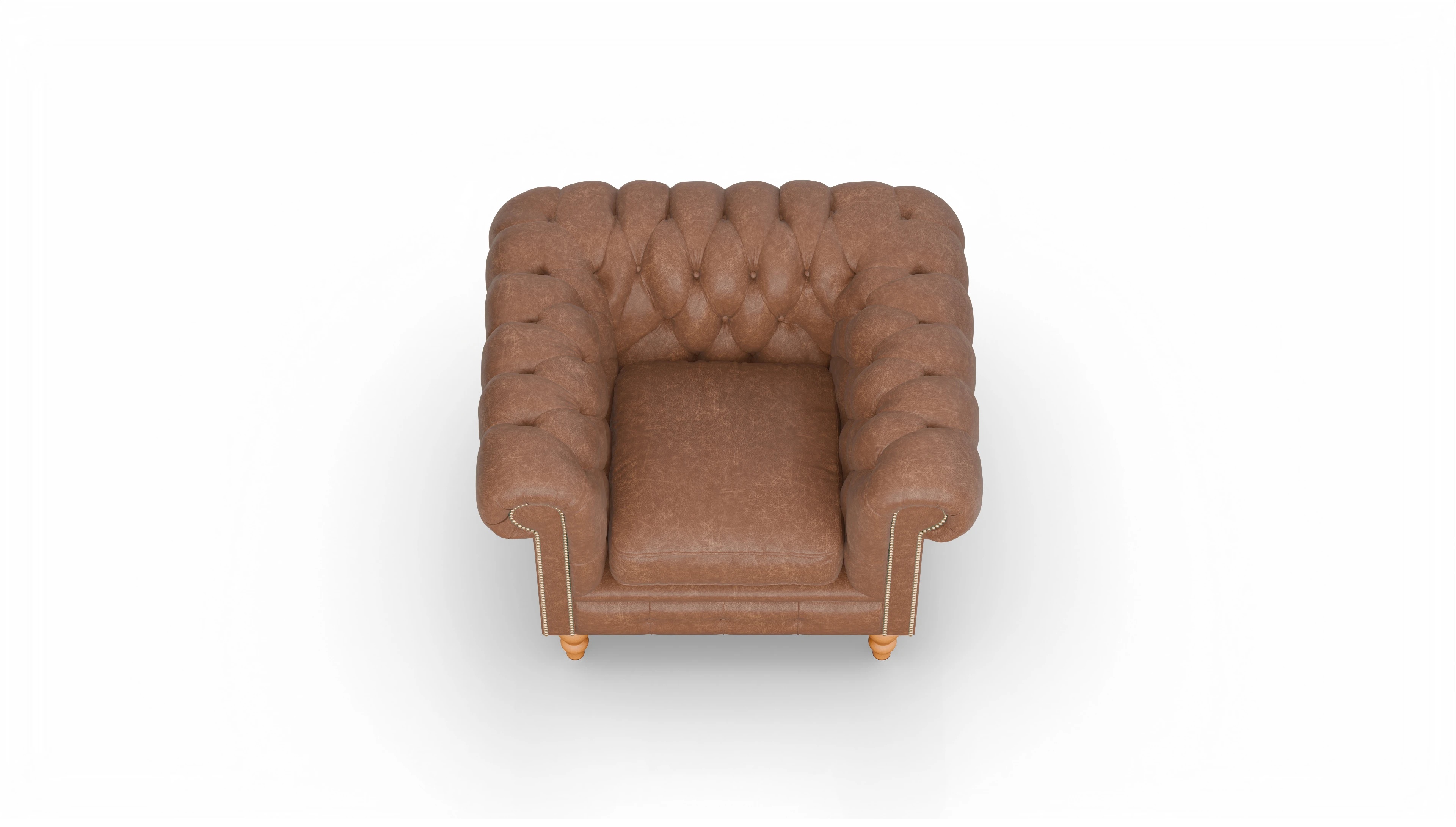 Ansicht des Produktes Russel Sessel in Leder braun