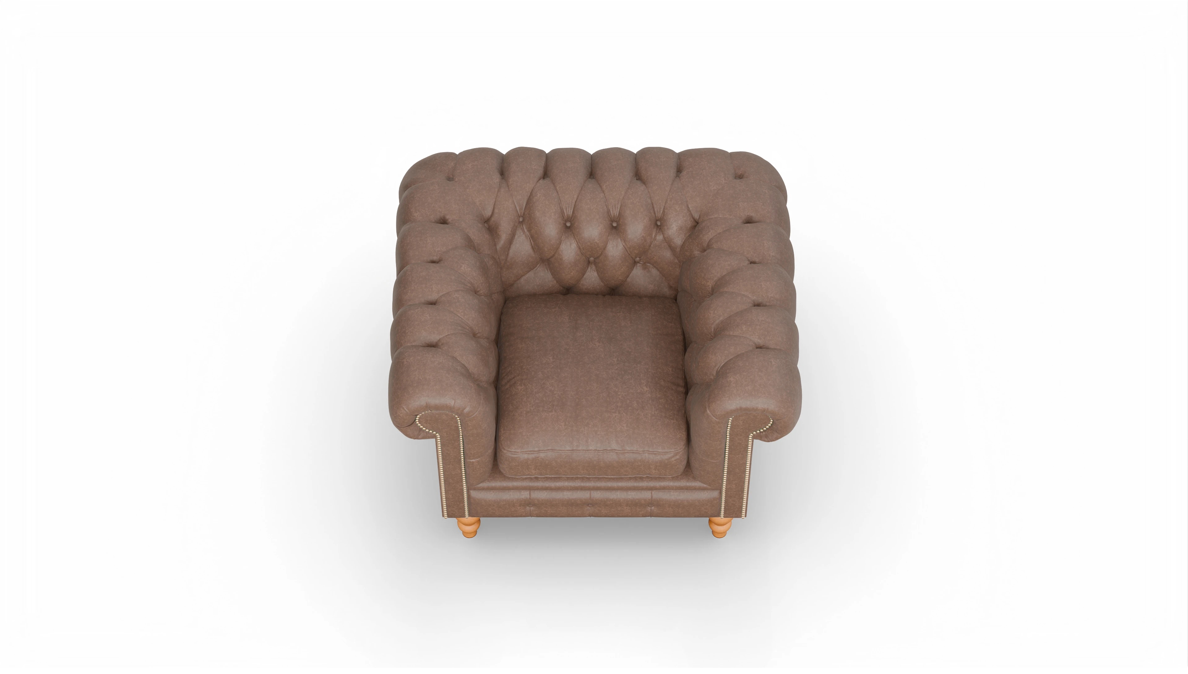 Ansicht des Produktes Russel Sessel in Leder braun
