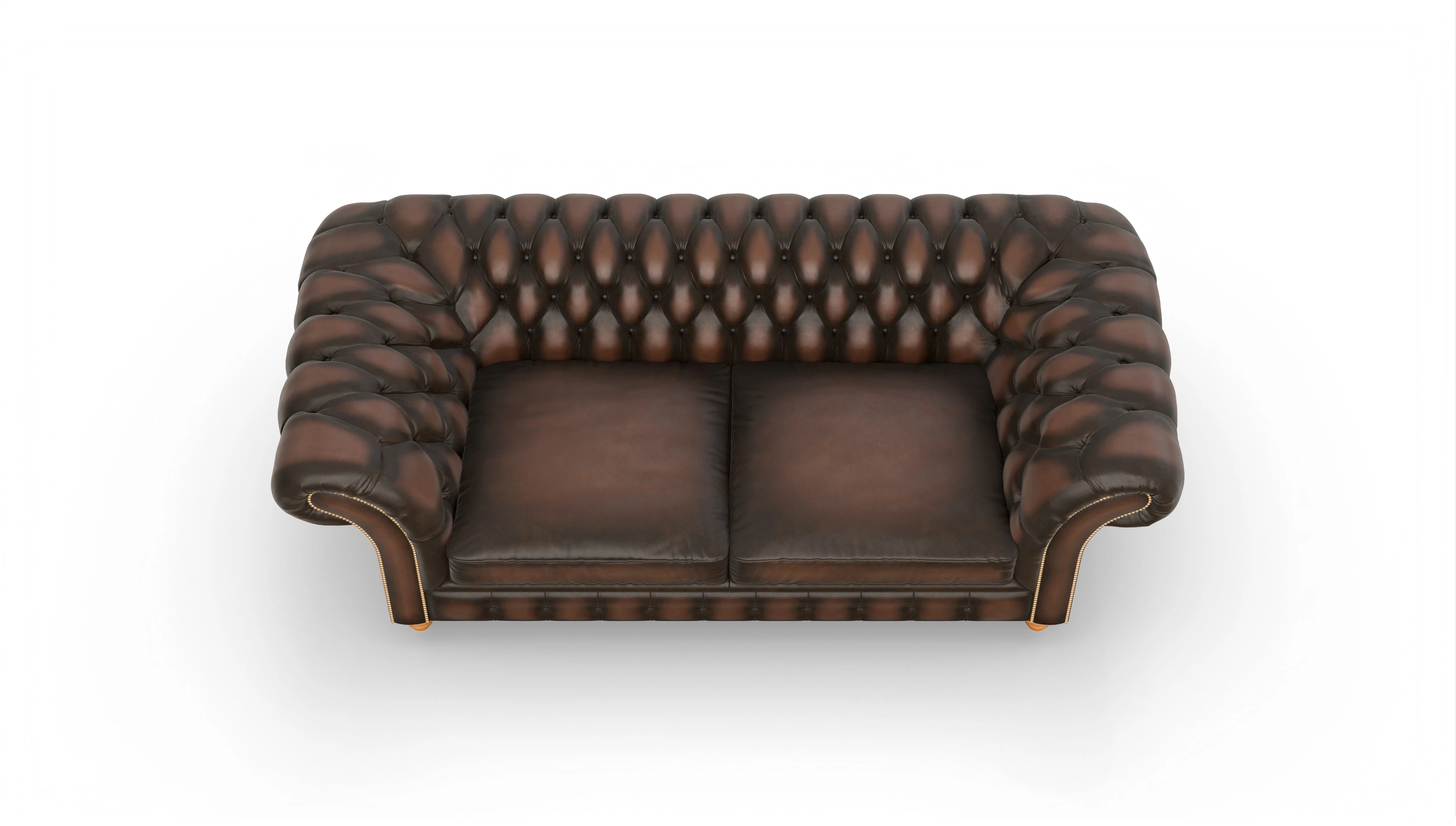 Ansicht des Produktes Knightsbridge 3-Sitzer in Leder braun