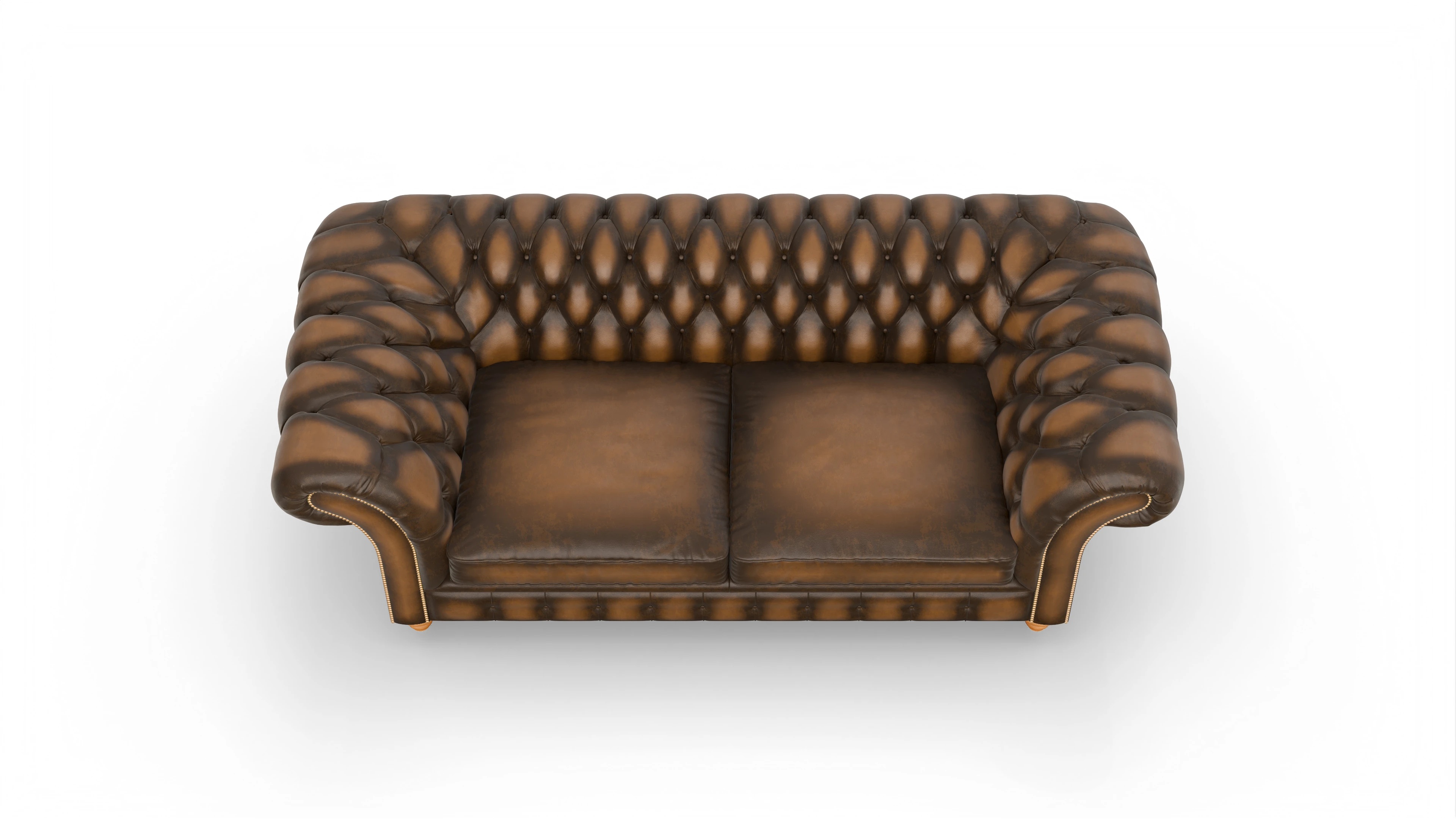 Ansicht des Produktes Knightsbridge 3-Sitzer in Leder braun