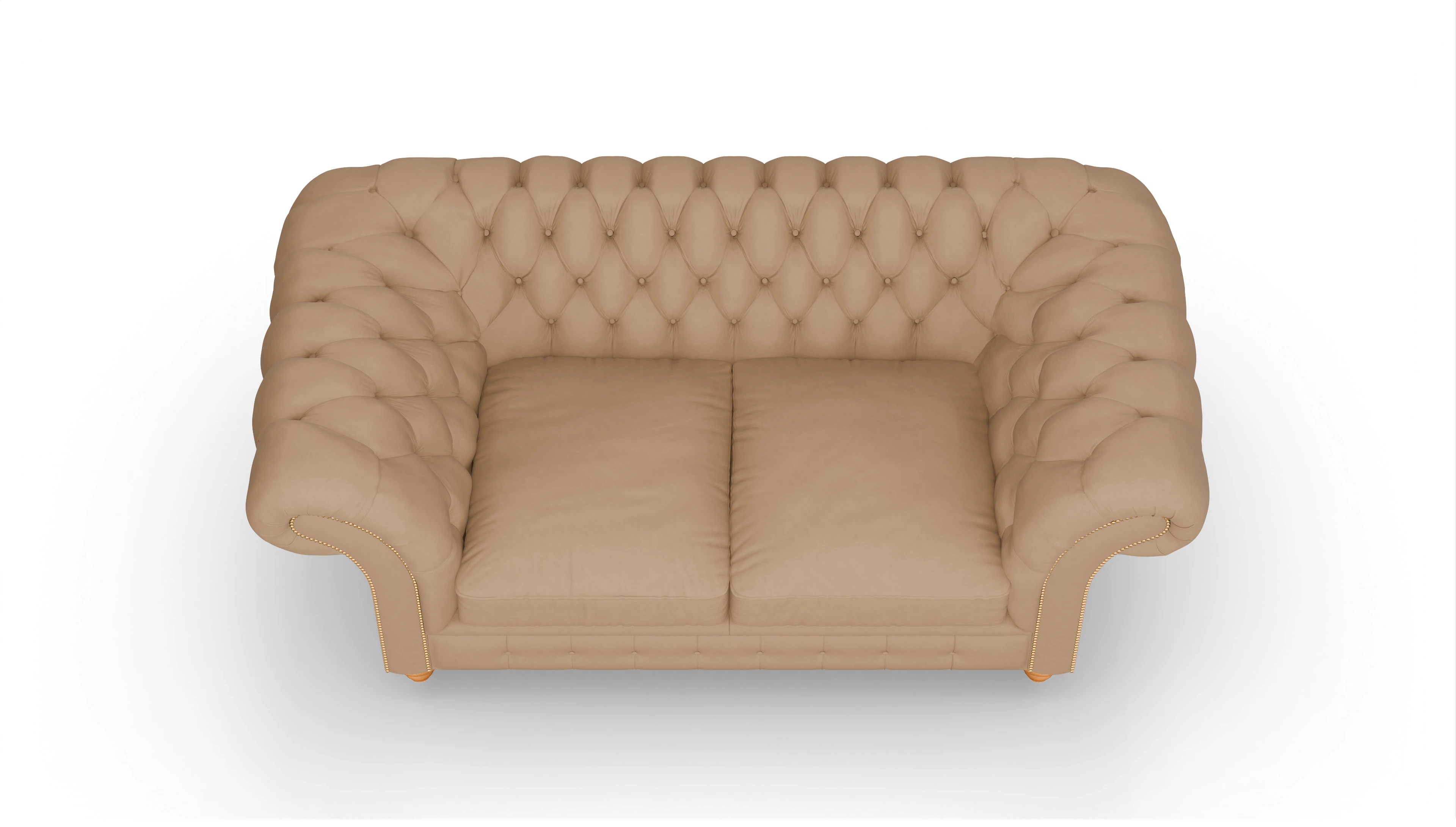 Ansicht des Produktes Knightsbridge 2-Sitzer in Leder braun