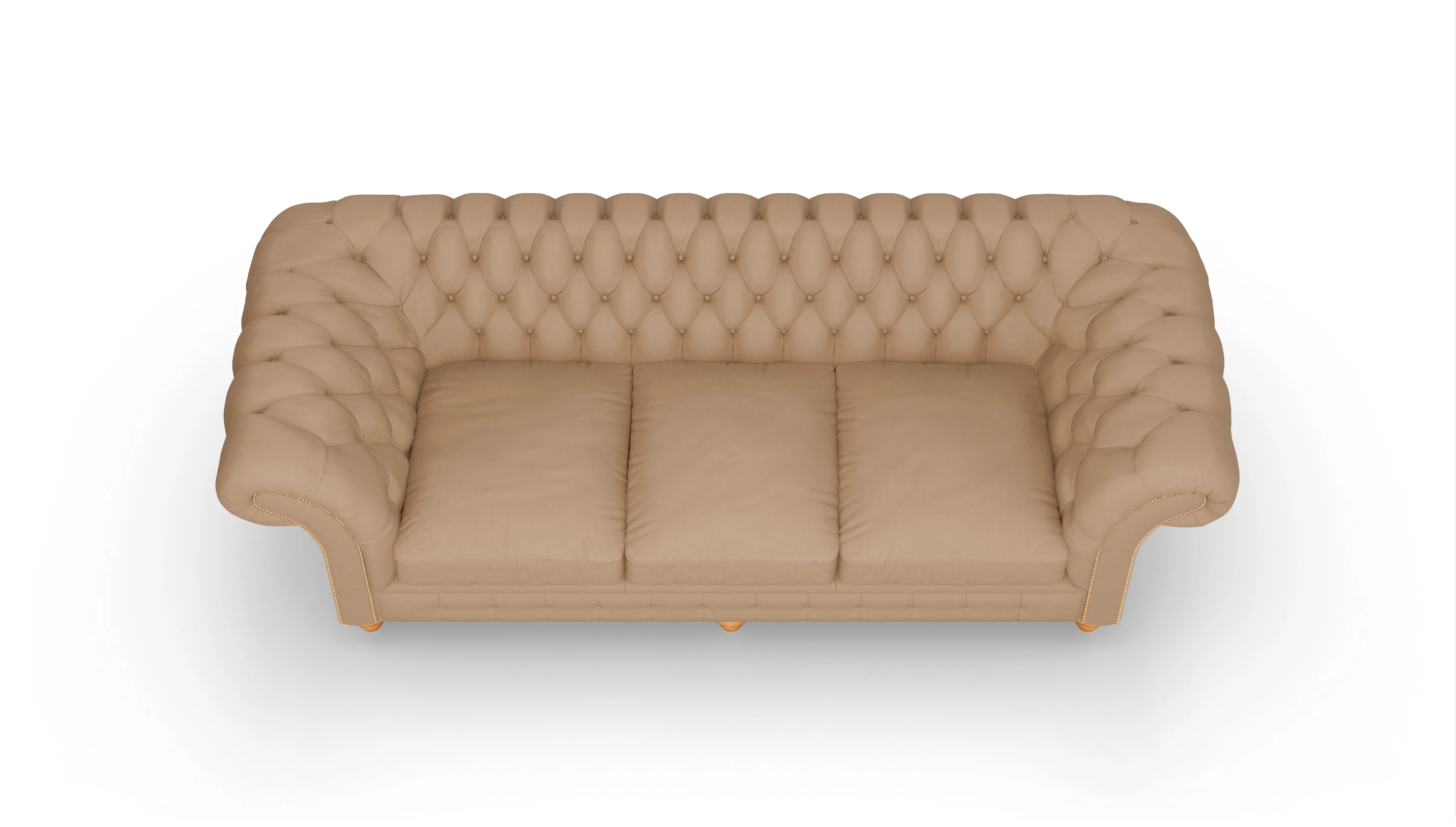 Ansicht des Produktes Knightsbridge 4-Sitzer in Leder braun
