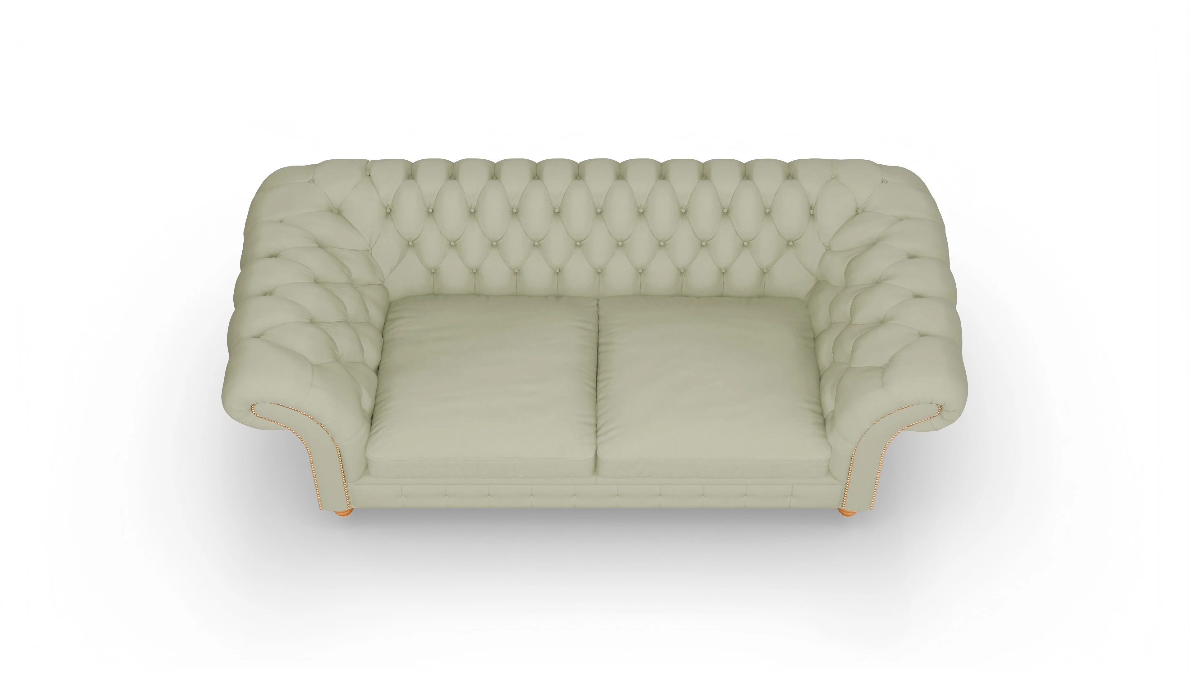 Ansicht des Produktes Knightsbridge 3-Sitzer in Leder grün