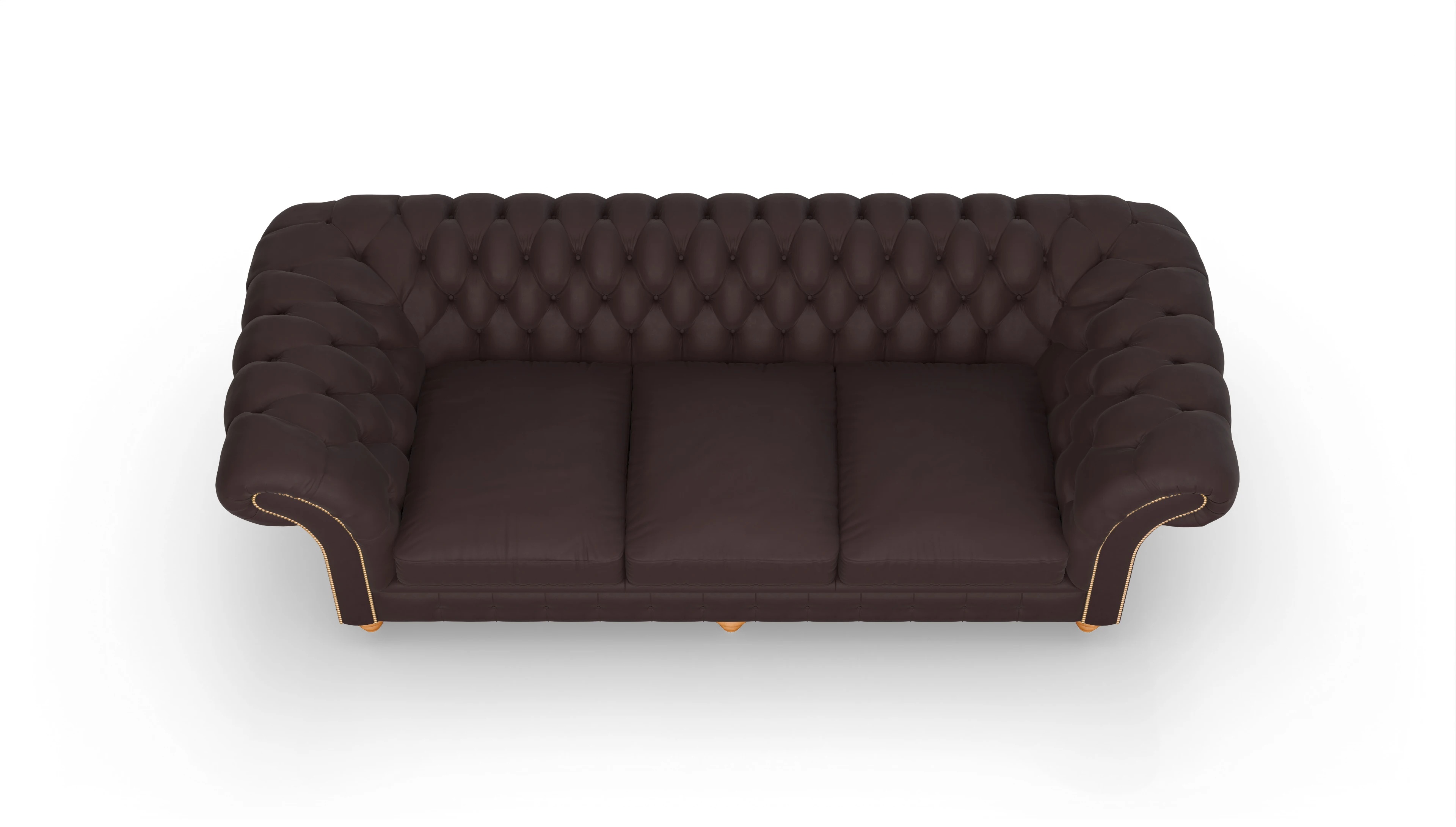 Ansicht des Produktes Knightsbridge 4-Sitzer in Leder braun
