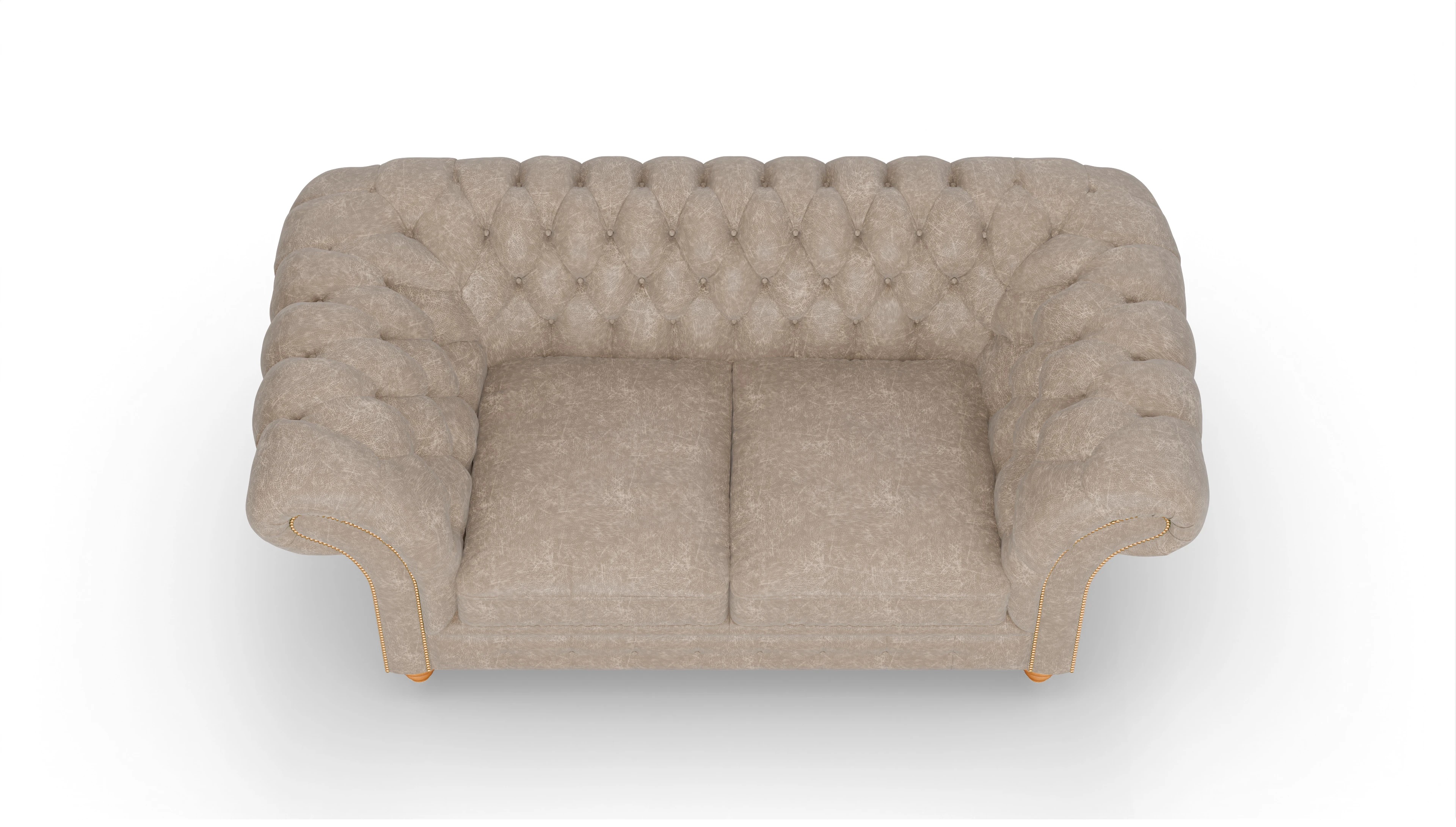 Ansicht des Produktes Knightsbridge 2-Sitzer in Leder beige