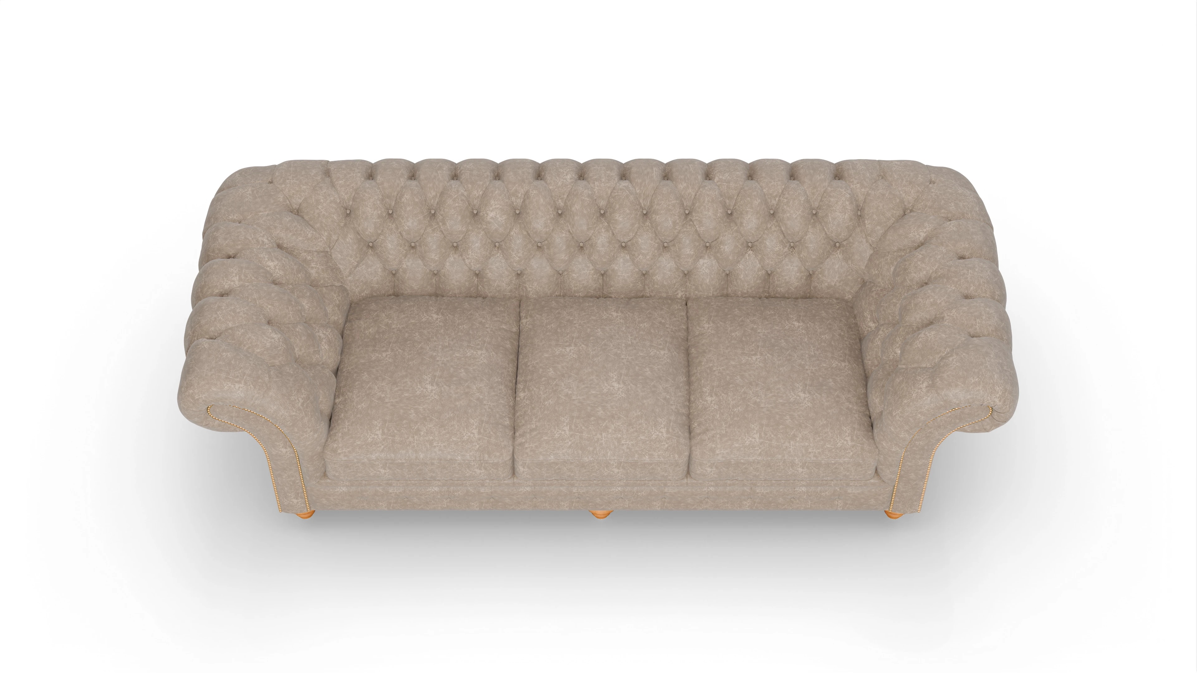 Ansicht des Produktes Knightsbridge 4-Sitzer in Leder beige