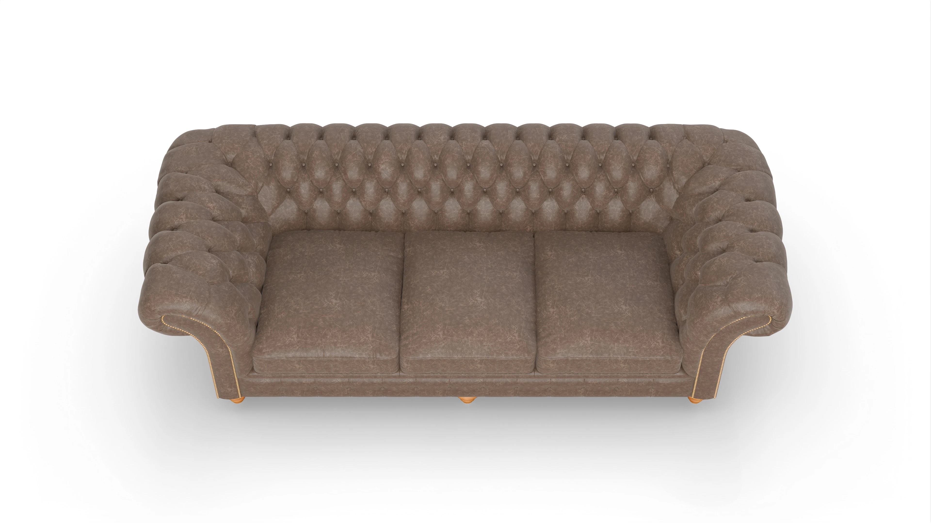 Ansicht des Produktes Knightsbridge 4-Sitzer in Leder braun