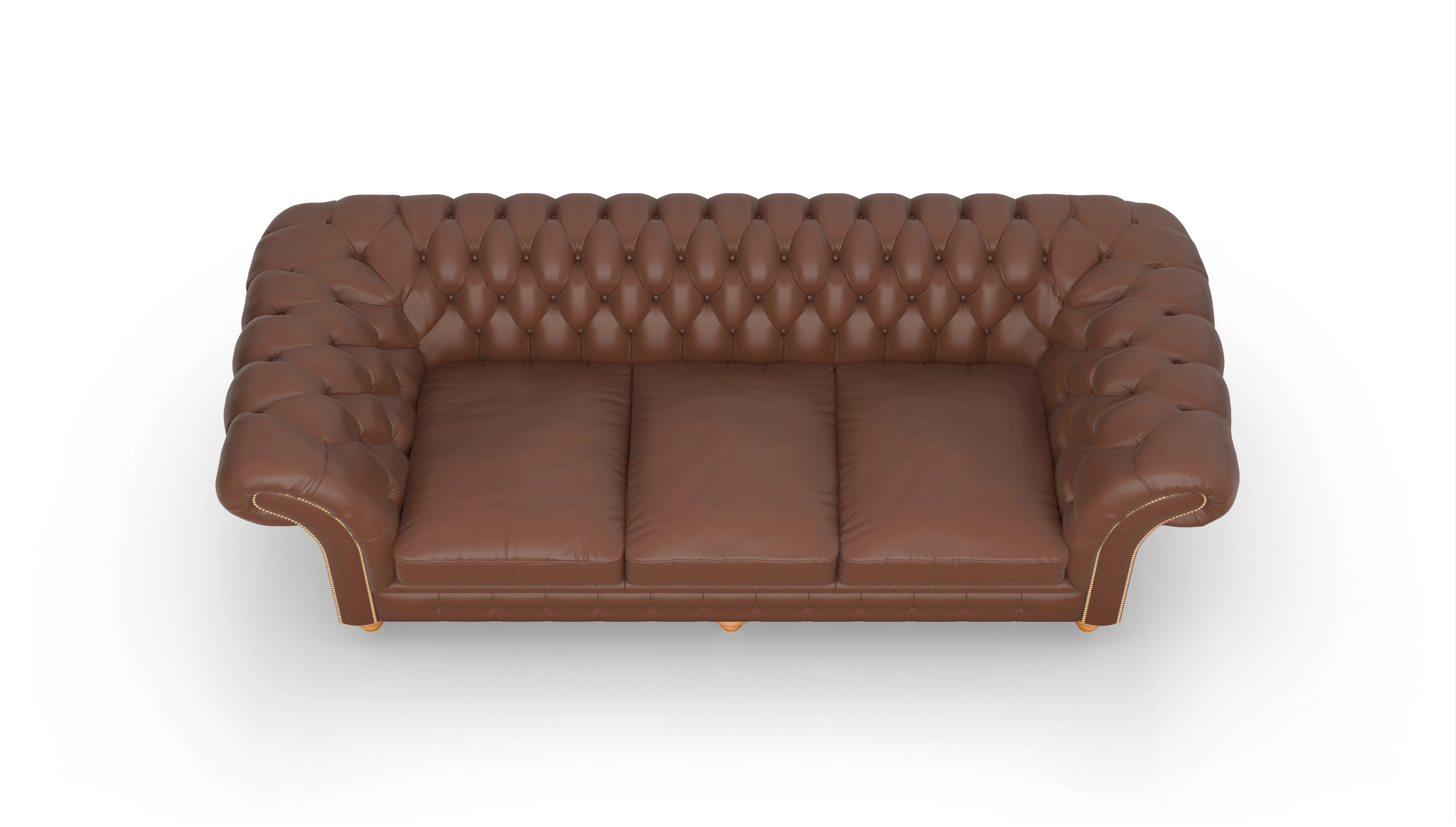 Ansicht des Produktes Knightsbridge 4-Sitzer in Leder braun