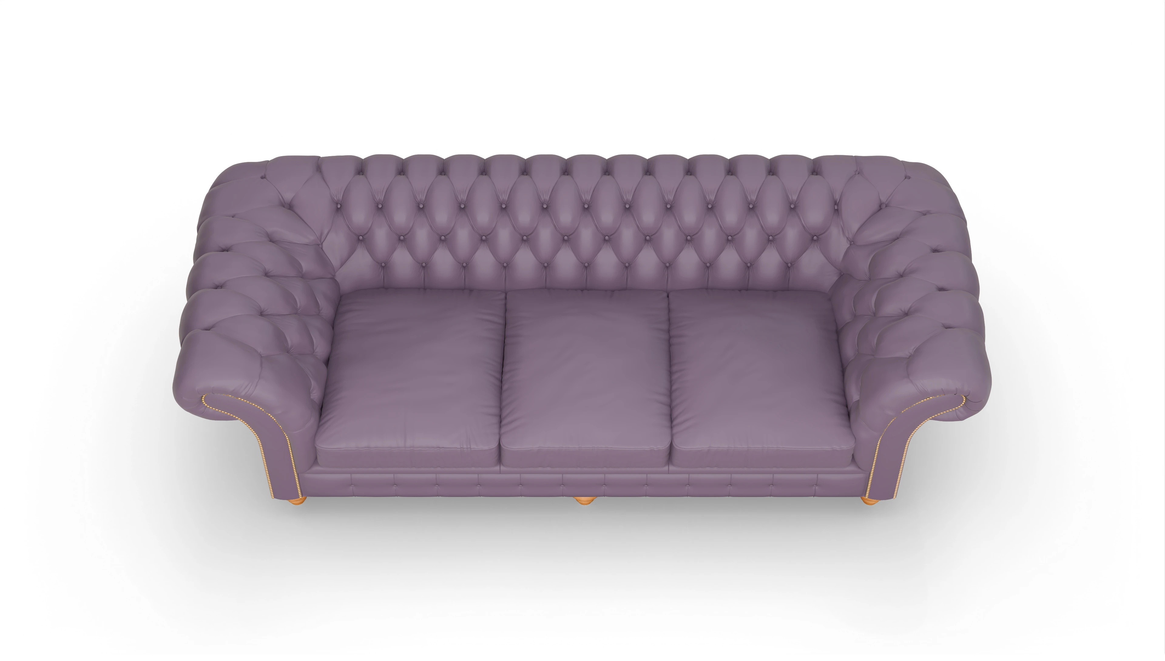 Ansicht des Produktes Knightsbridge 4-Sitzer in Leder rot