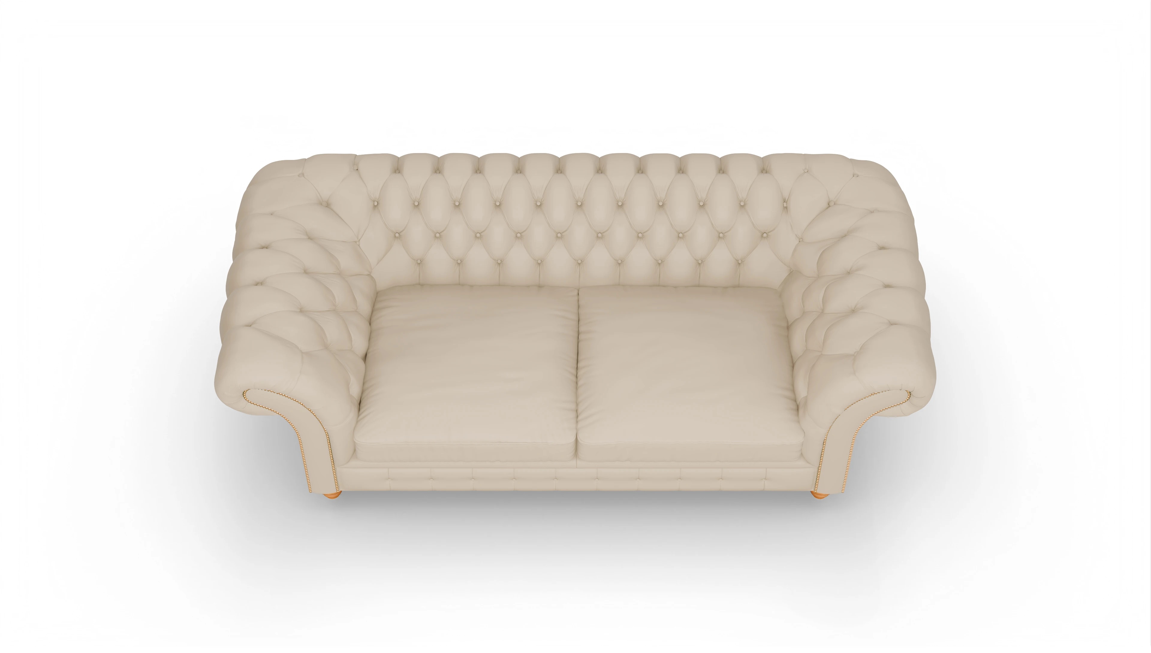 Ansicht des Produktes Knightsbridge 3-Sitzer in Leder beige