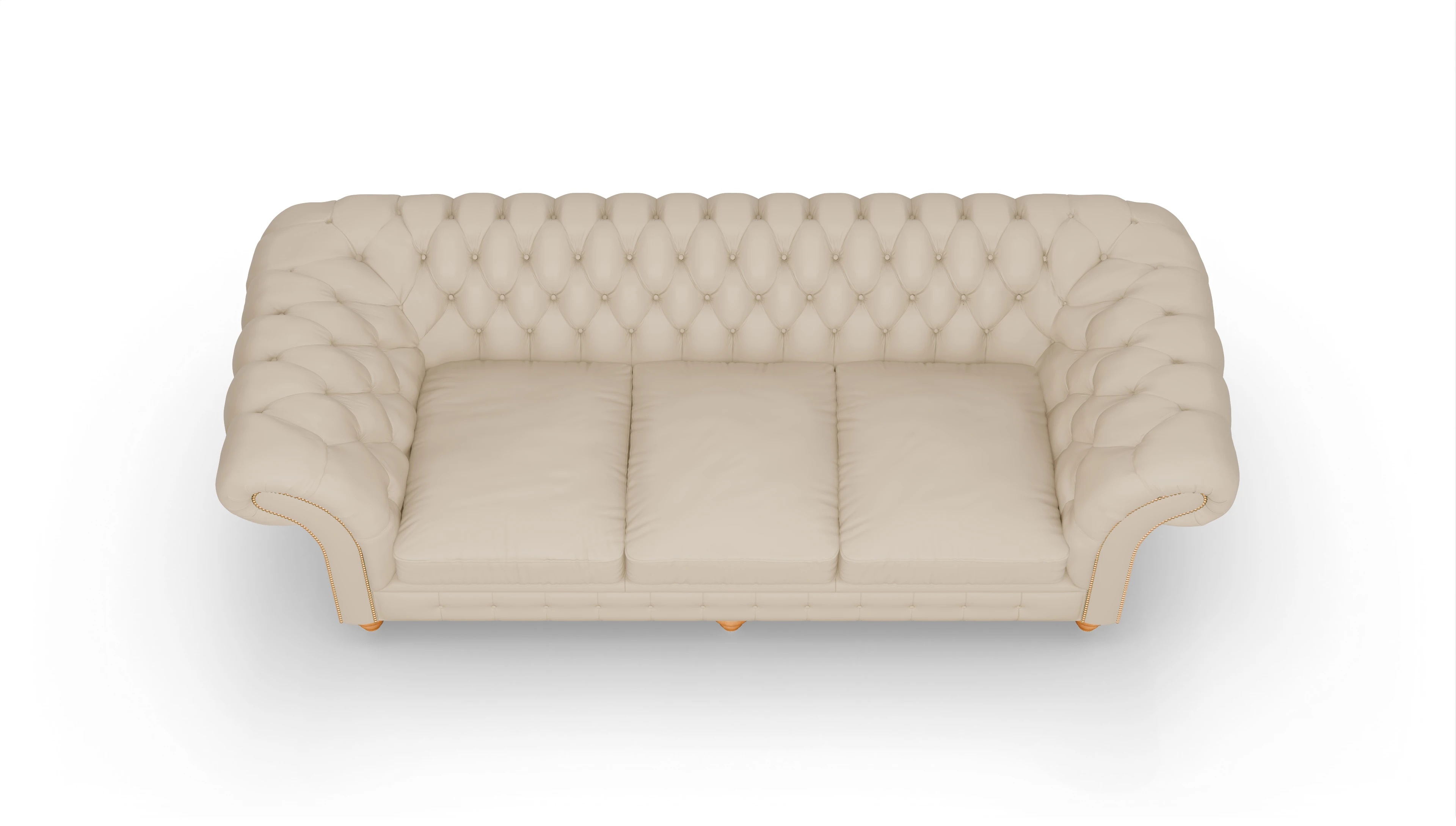 Ansicht des Produktes Knightsbridge 4-Sitzer in Leder beige