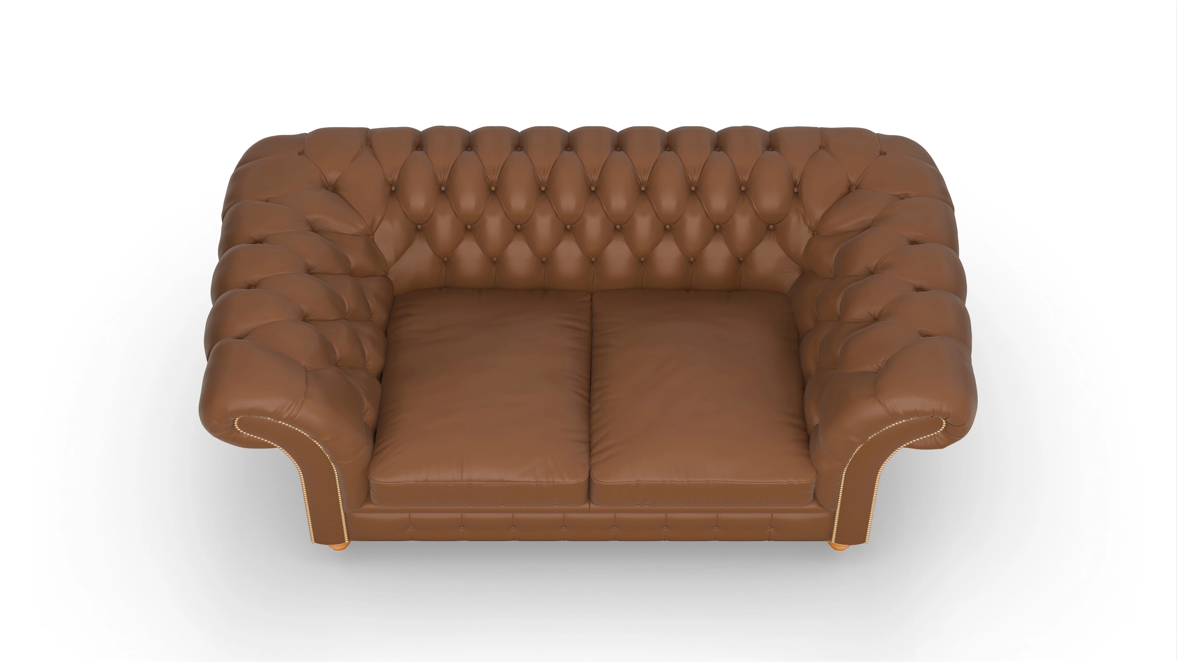 Ansicht des Produktes Knightsbridge 2-Sitzer in Leder braun