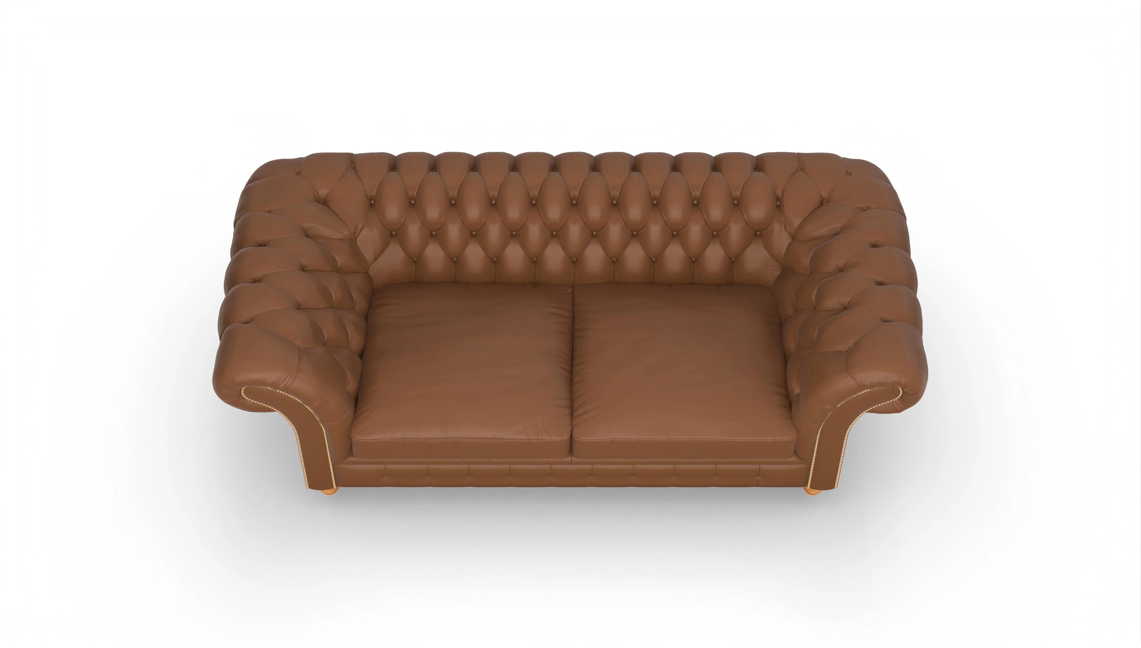 Ansicht des Produktes Knightsbridge 3-Sitzer in Leder braun