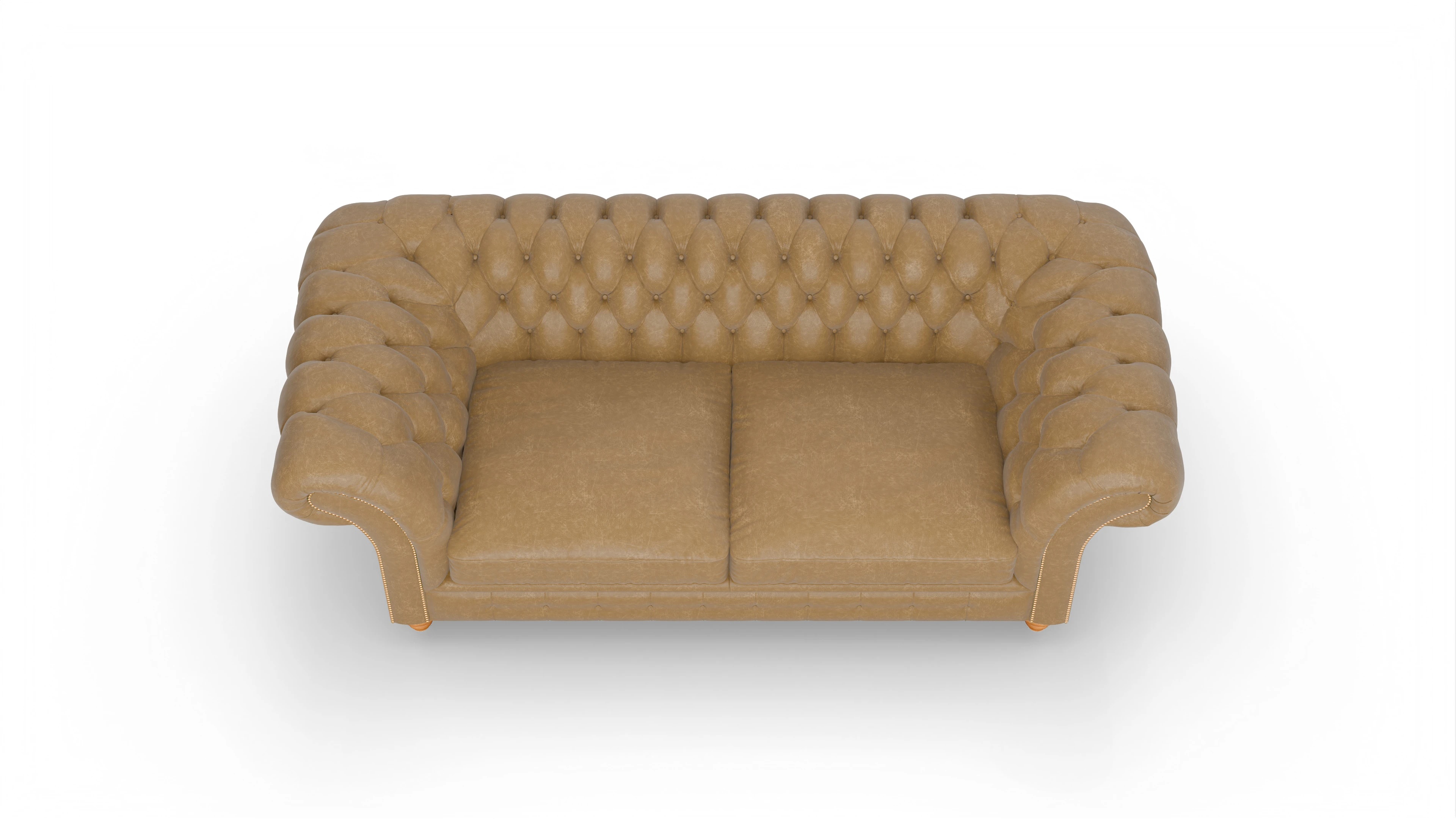 Ansicht des Produktes Knightsbridge 3-Sitzer in Leder braun